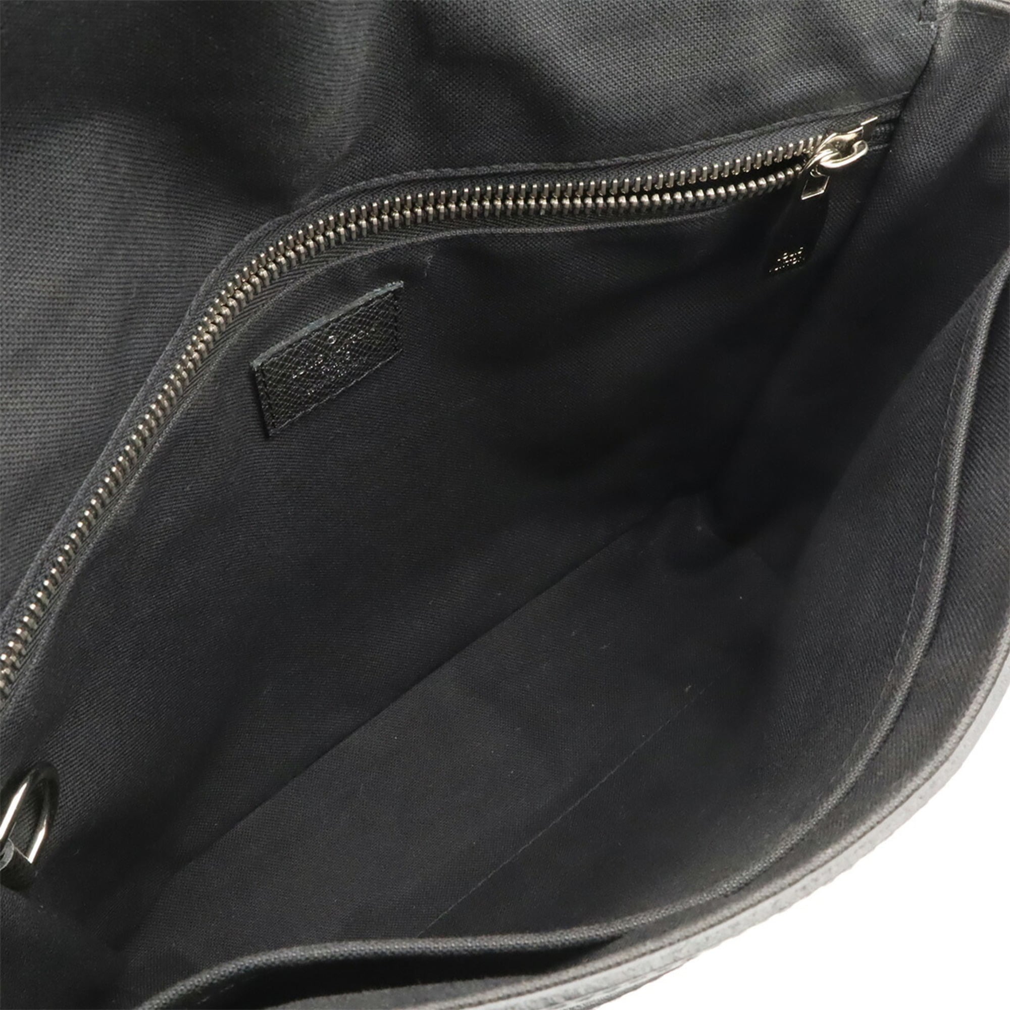 Louis Vuitton Ardoise Black Taiga Leather Handbag Shoulder Bag (Pre-Owned)