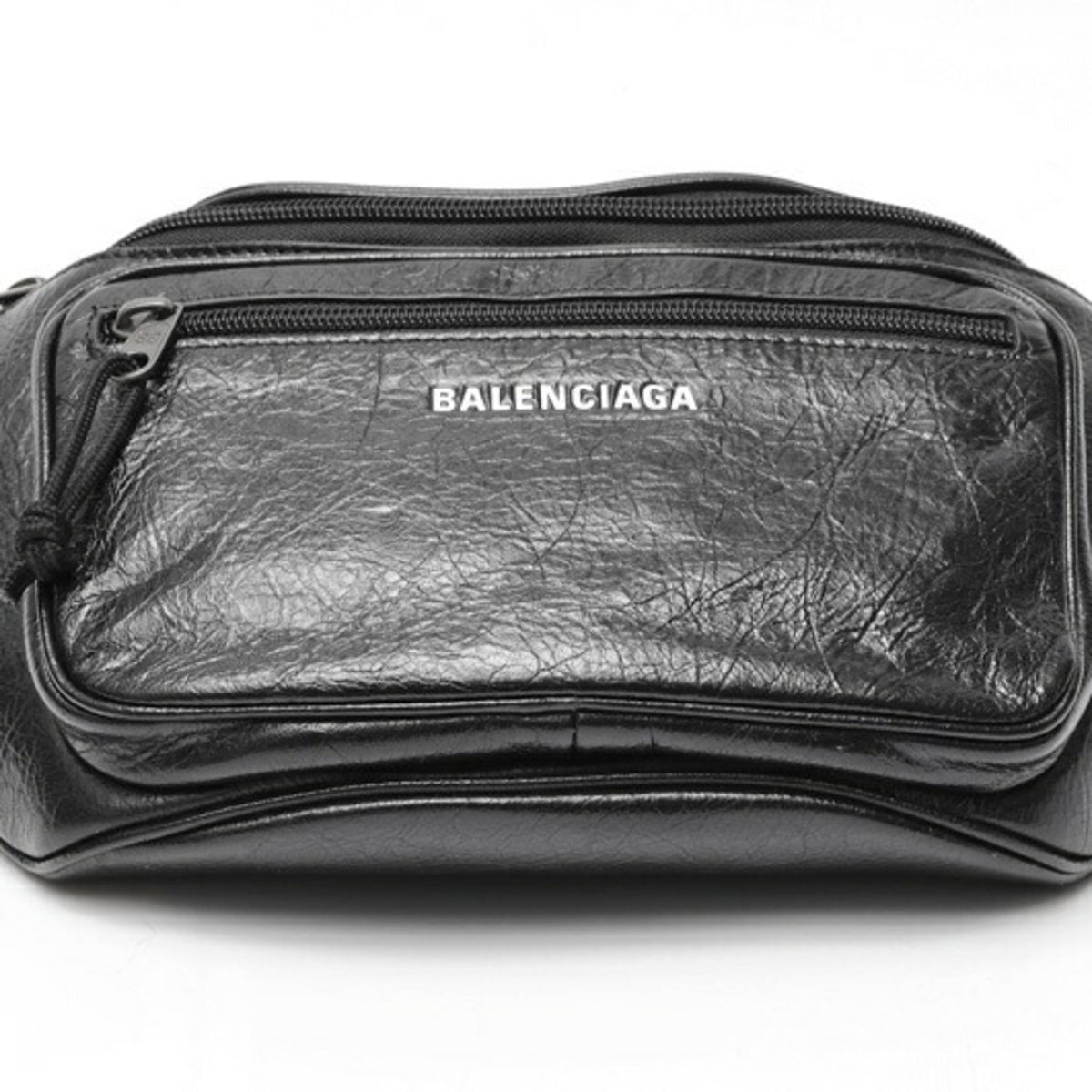Balenciaga Black Leather Sling Bag (Pre-Owned)