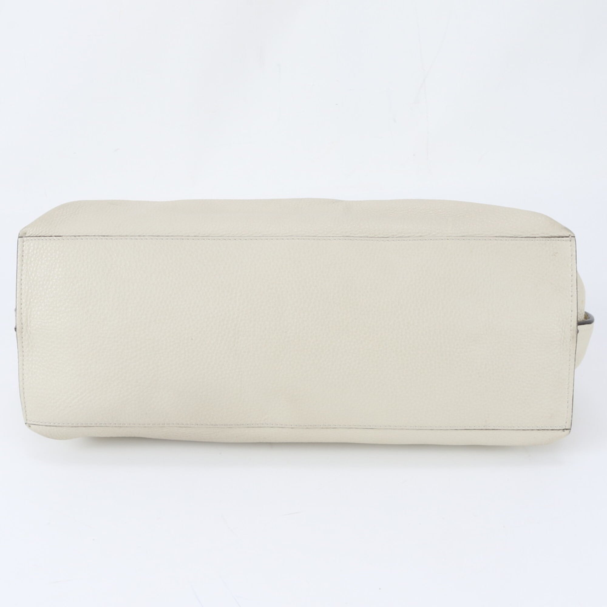 Gucci Bamboo Beige Cream Leather Handbag Shoulder Bag (Pre-Owned)