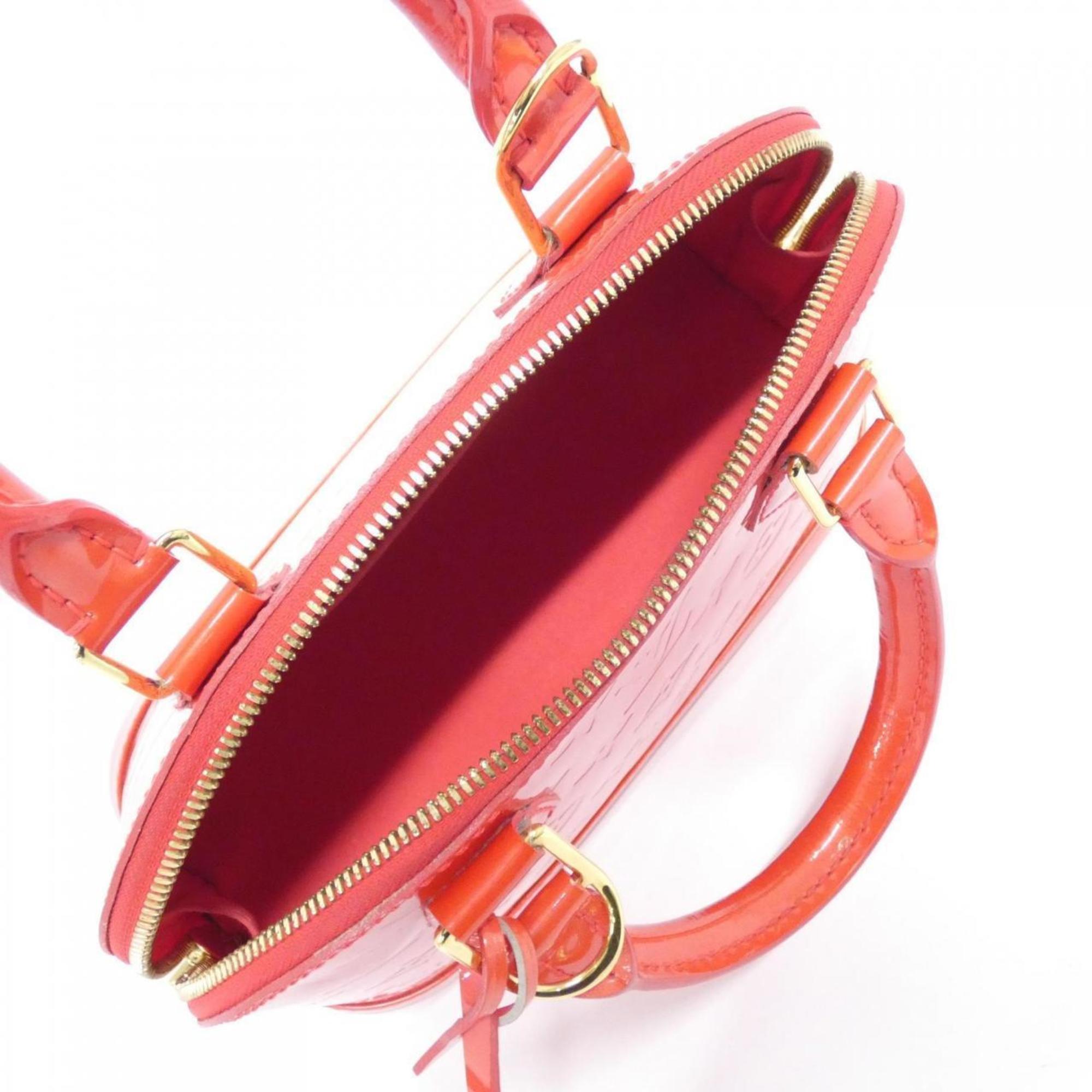 Louis Vuitton Vernis Rouge Grenadine Leather Handbag (Pre-Owned)