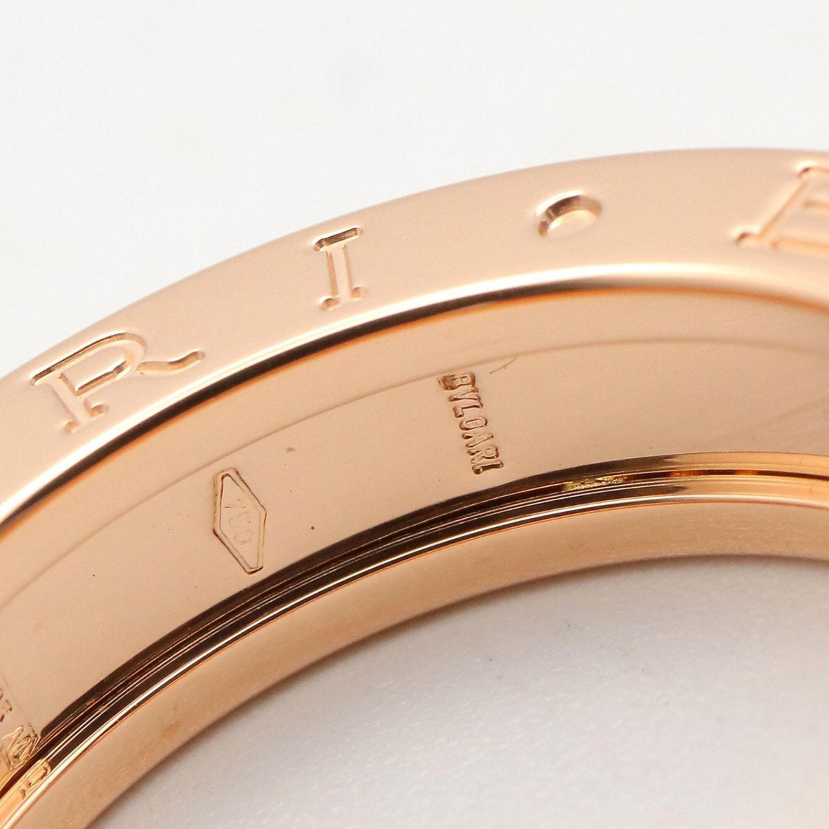Bvlgari Gold Pink Gold (18K) Band Ring (Pre-Owned)