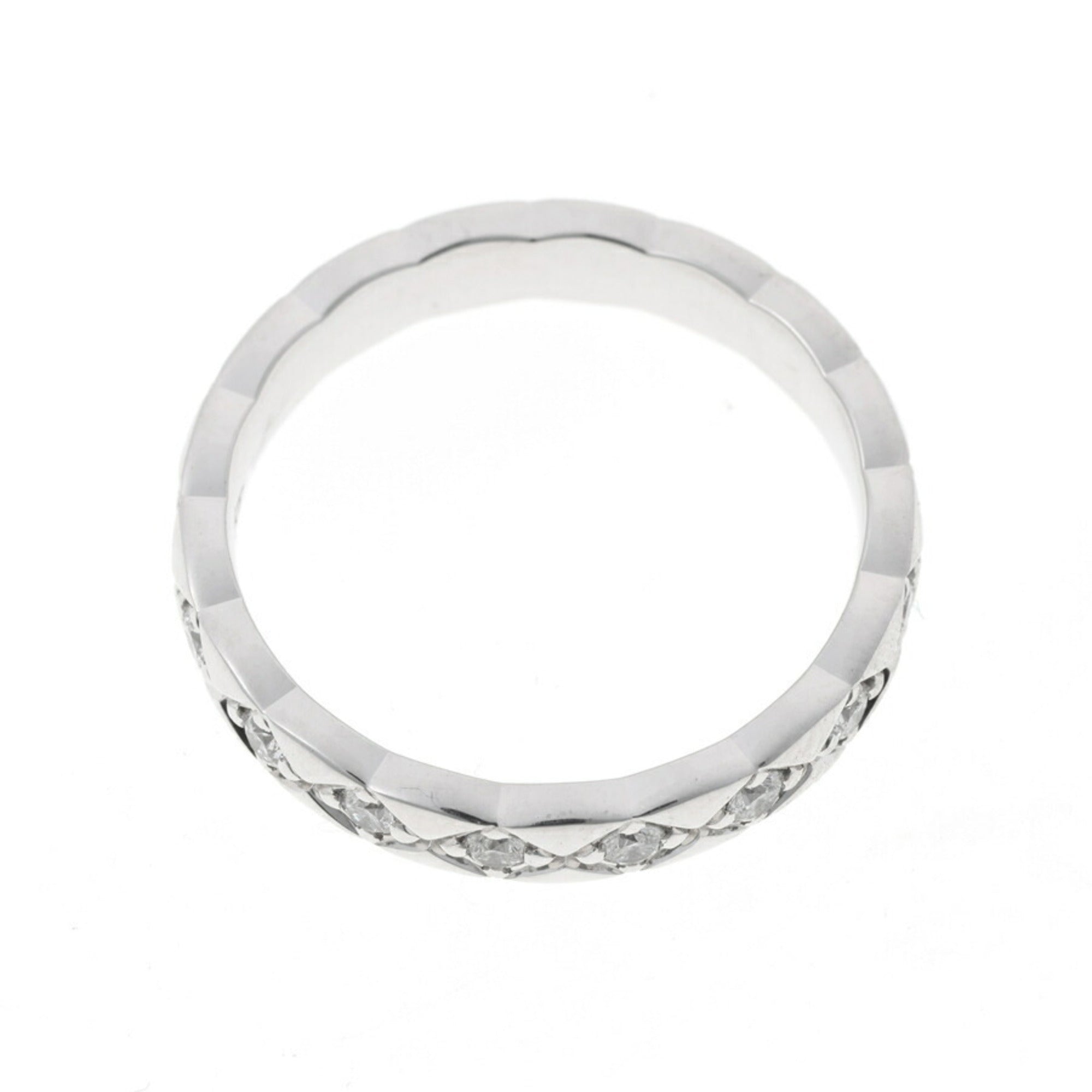 Chanel White Gold White Gold (18K) Band Ring (Pre-Owned)