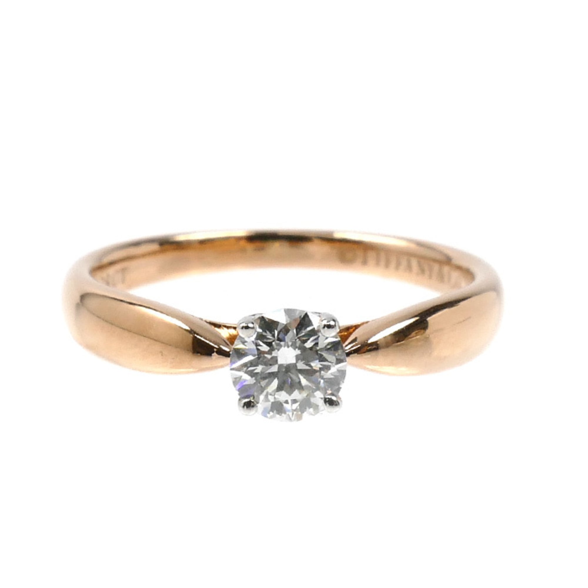 Tiffany Pink Gold (18K) Platinum 950 Band Ring (Pre-Owned)