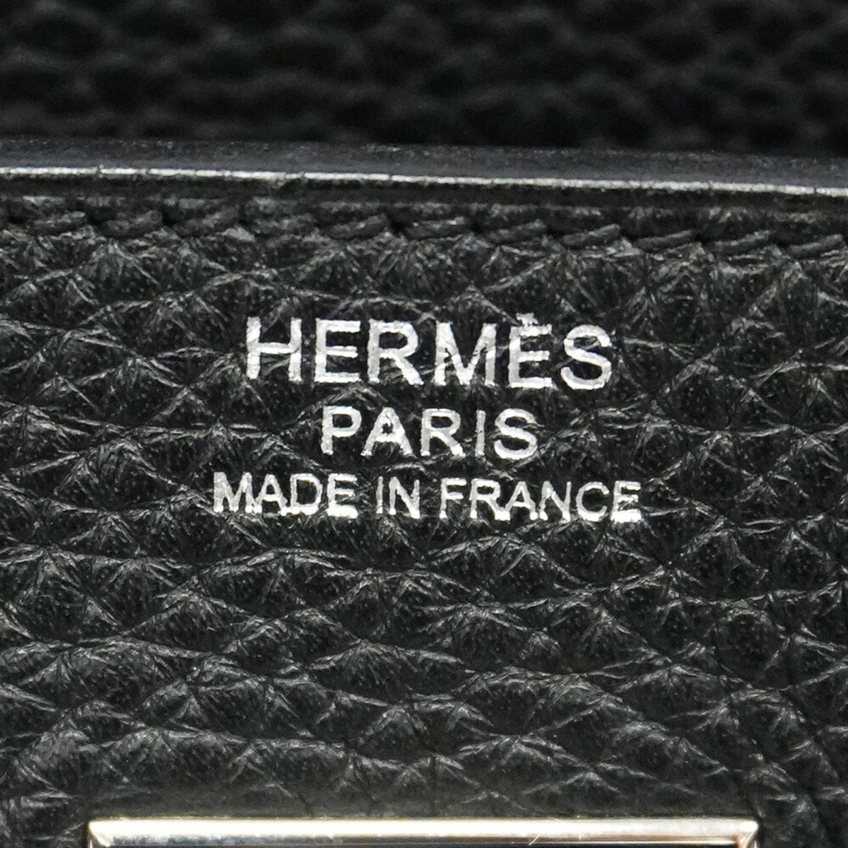Hermes Black Togo Leather Handbag (Pre-Owned)