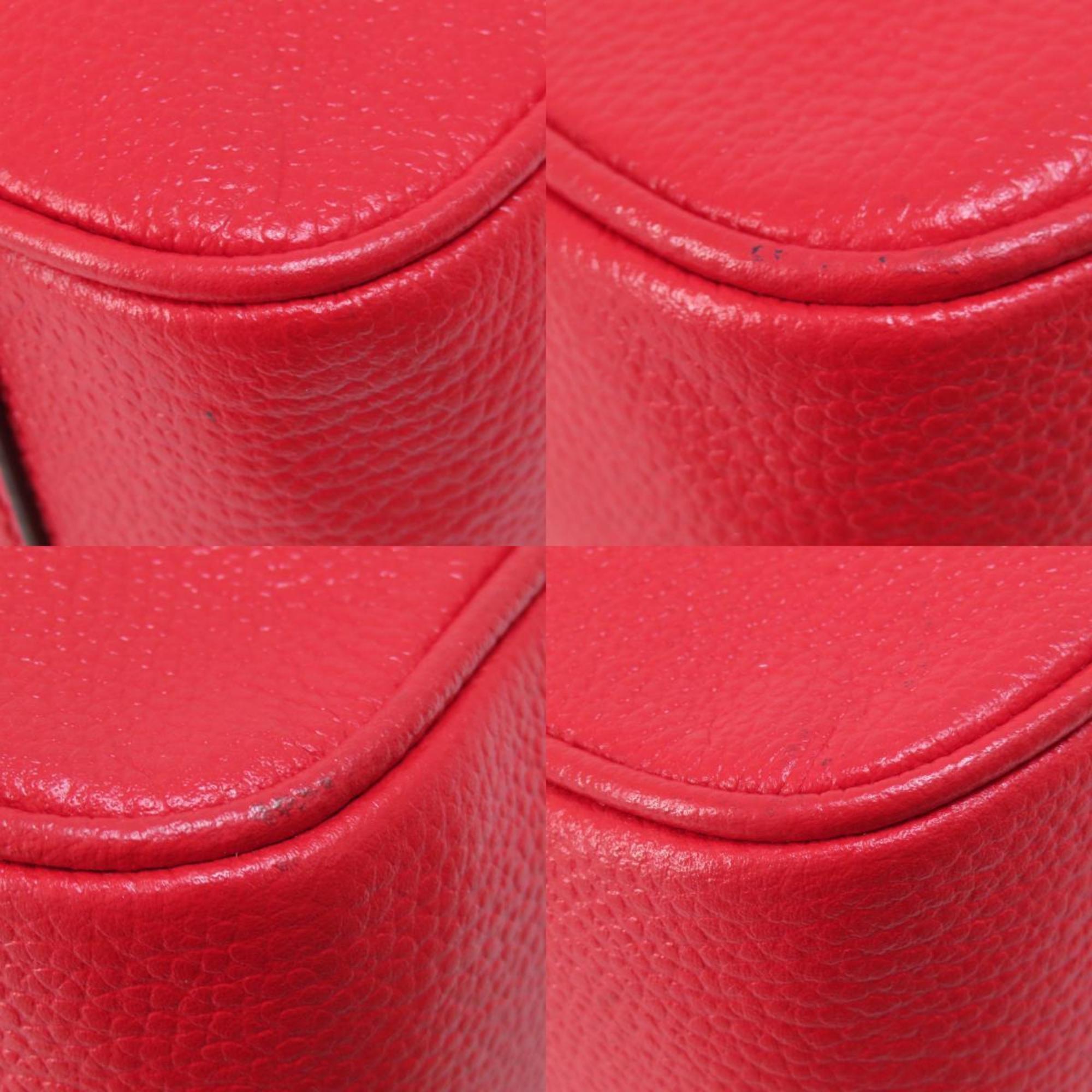 Michael Kors Red Color Leather Shoulder Bag (Pre-Owned)