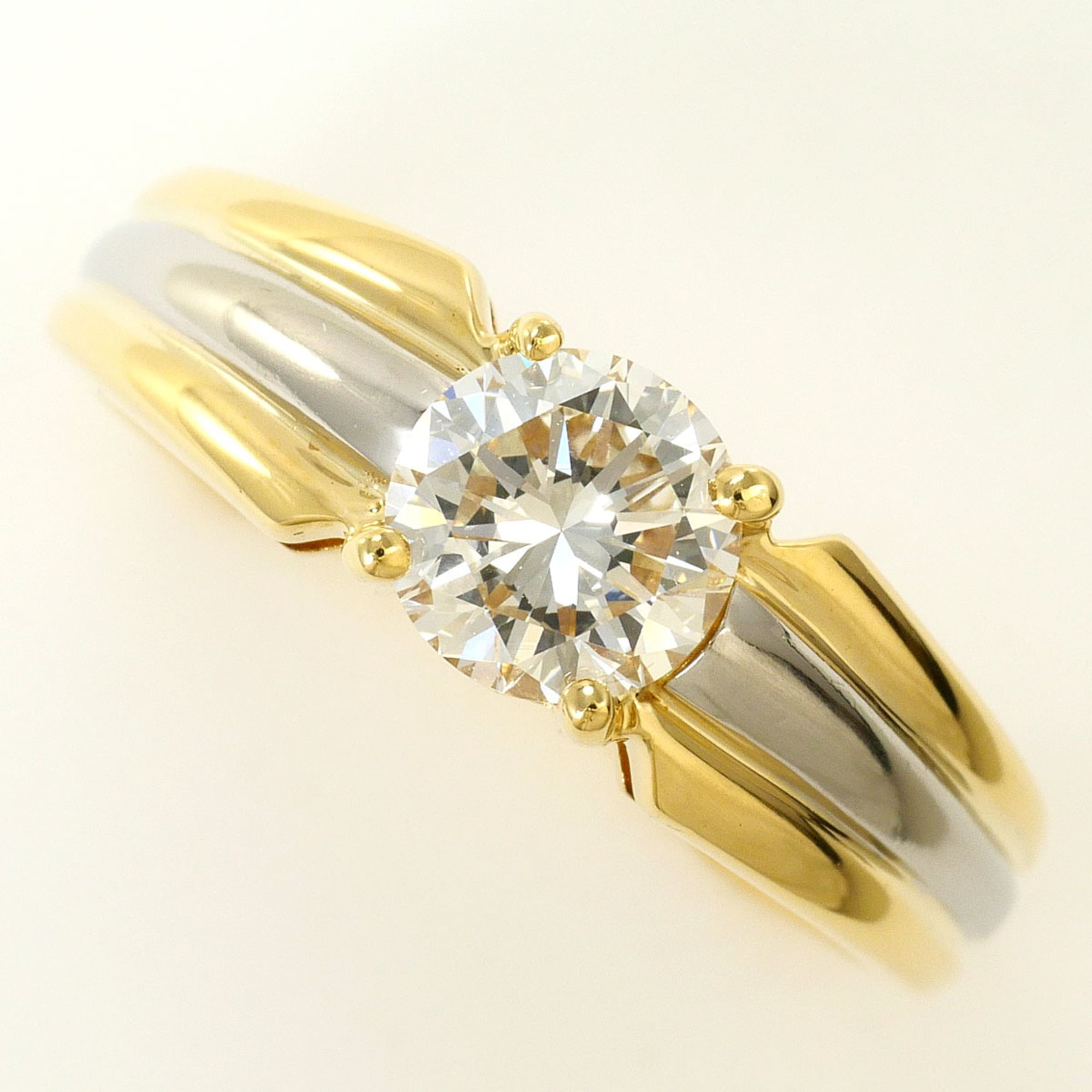 Unbranded Platinum Yellow Gold Yellow Gold (18K) Platinum 900 Band Ring (Pre-Owned)