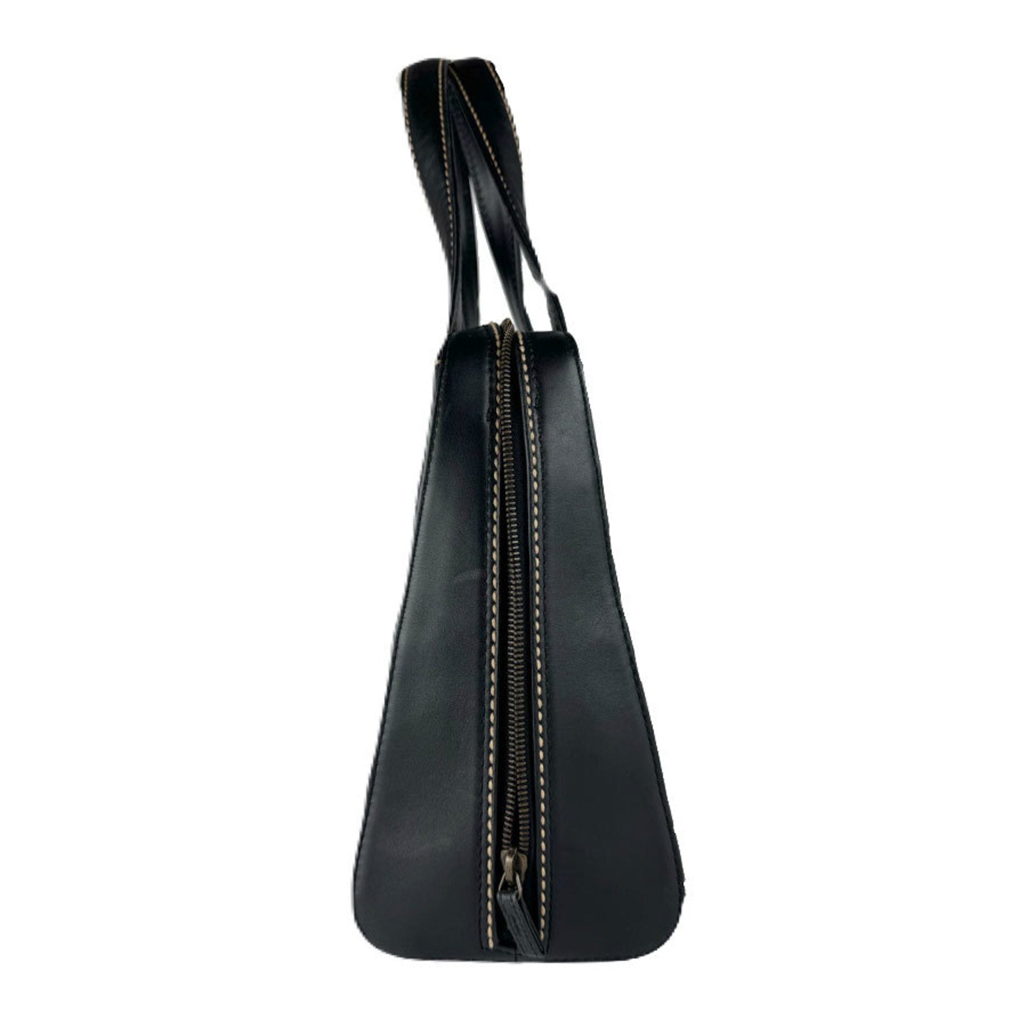 Chanel Black Leather Handbag (Pre-Owned)