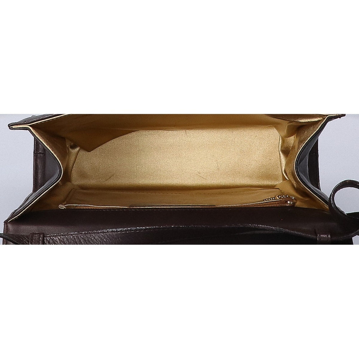 Salvatore Ferragamo Brown Leather Shoulder Bag (Pre-Owned)