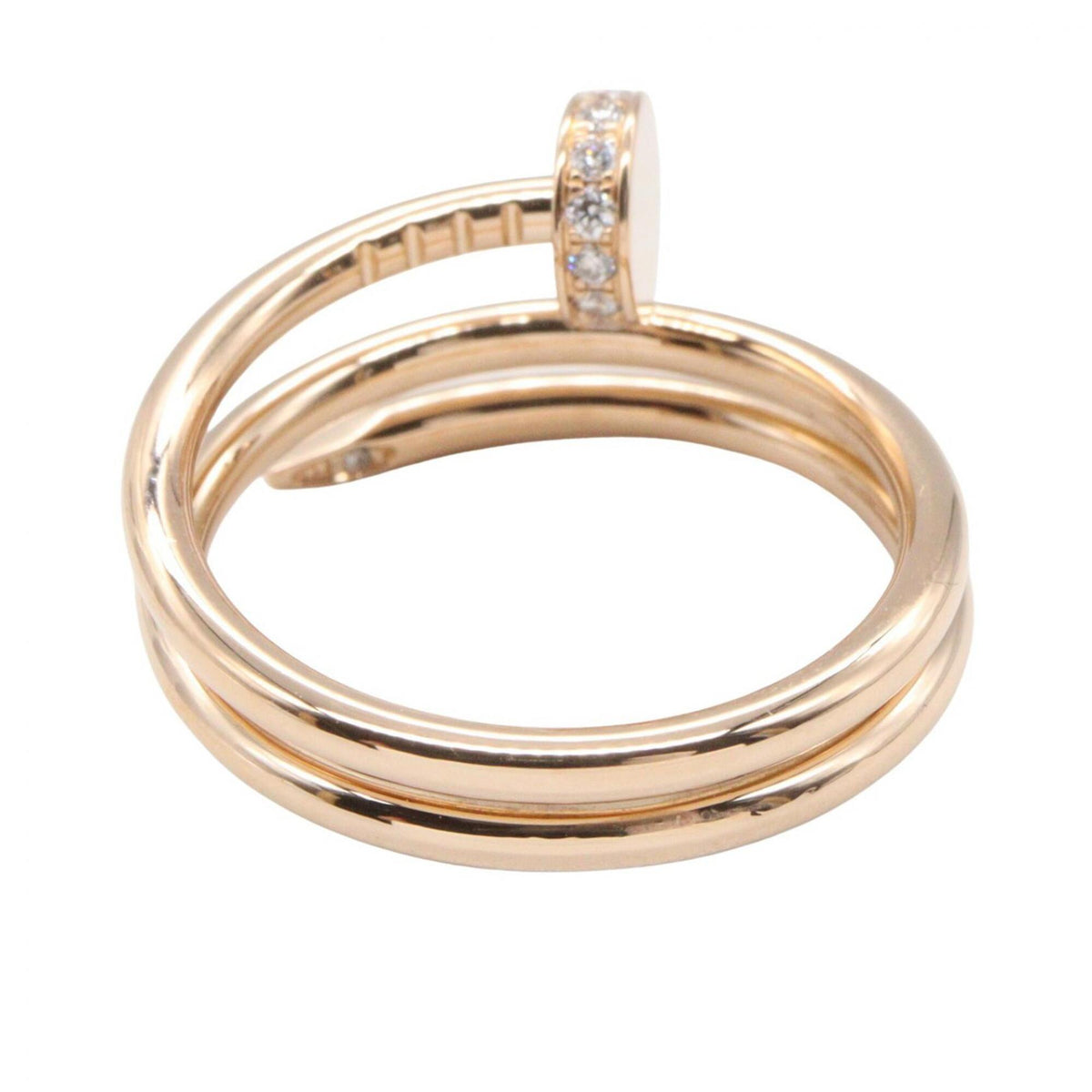 Cartier Gold Clear Pink Gold (18K) Band Ring (Pre-Owned)