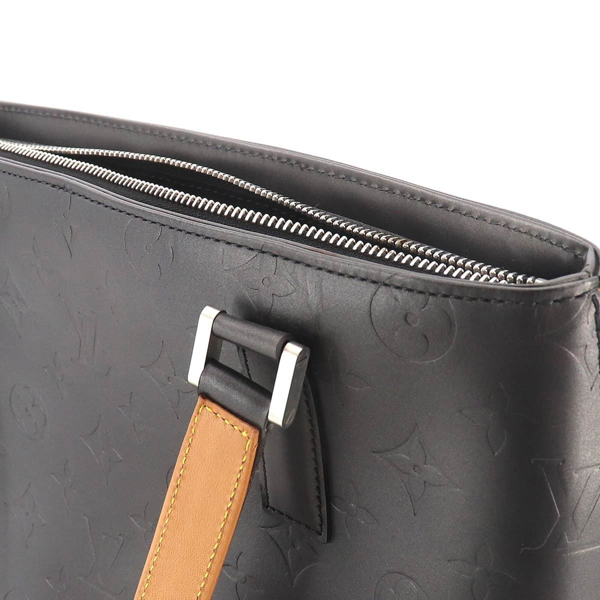 Louis Vuitton Noir Monogram Mat Handbag Tote Bag (Pre-Owned)