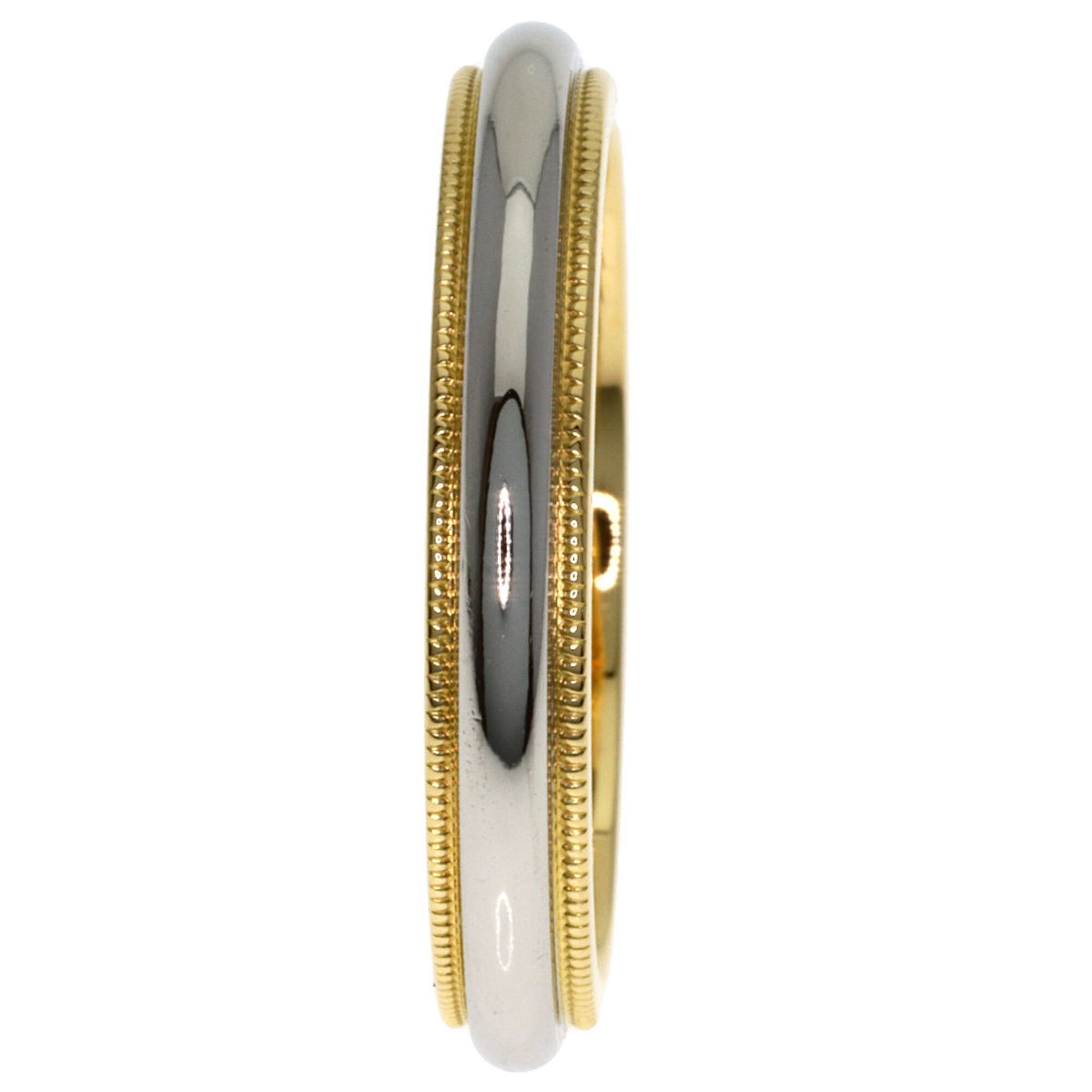 Tiffany Gold Silver Yellow Gold (18K) Platinum 950 Band Ring (Pre-Owned)