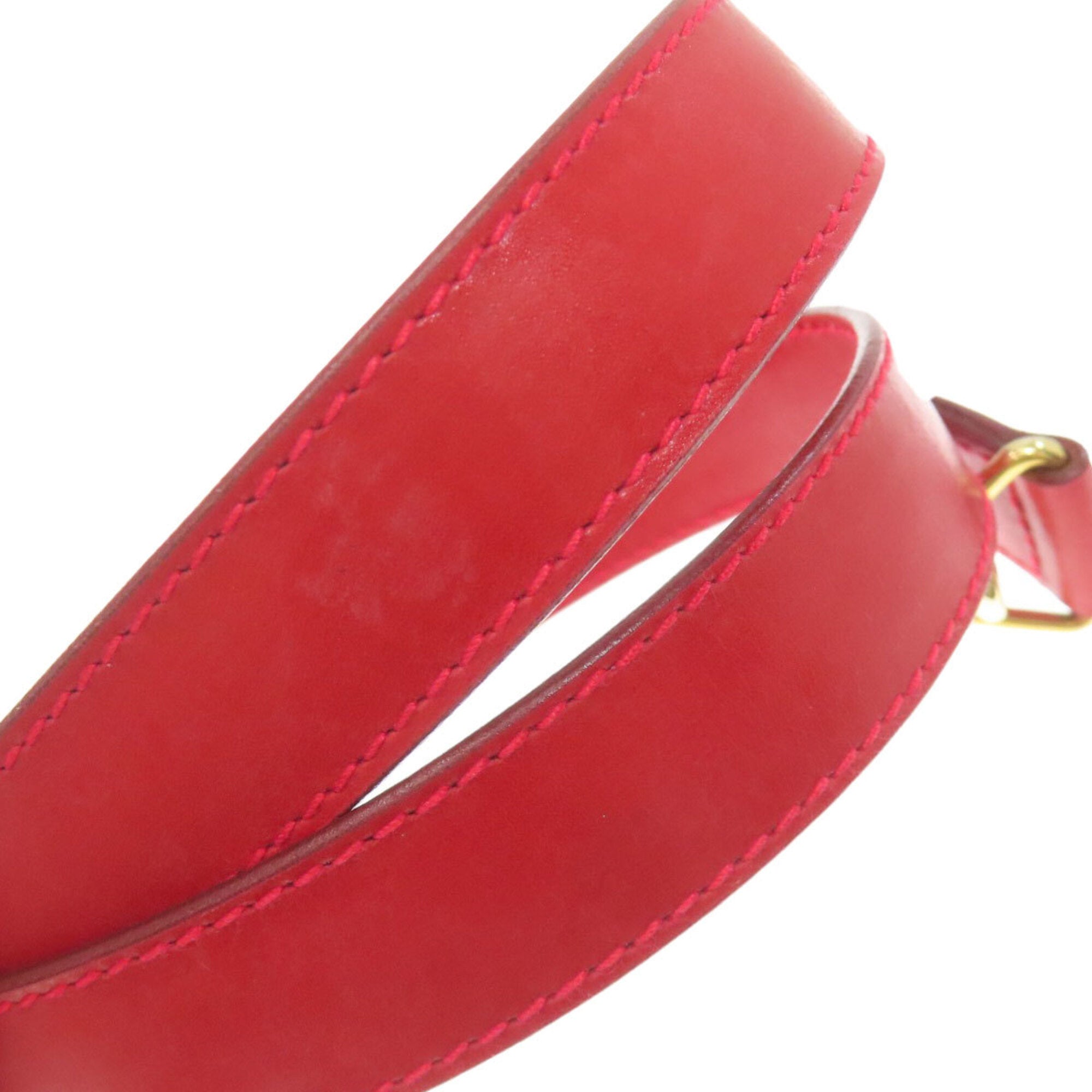 Gucci Red Color Leather Handbag (Pre-Owned)