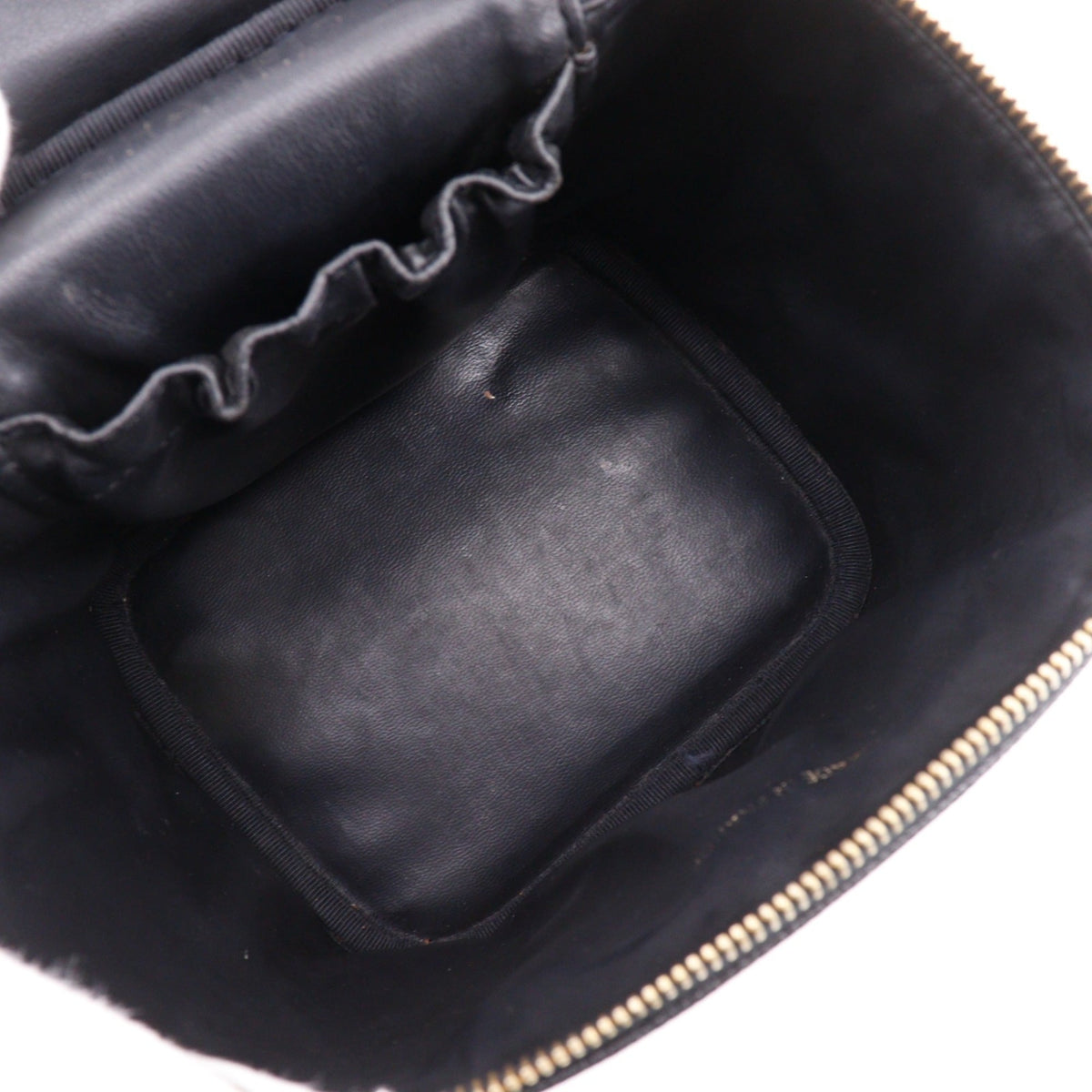 Chanel Black Grained Calfskin Vanity Bag (Pre-Owned)
