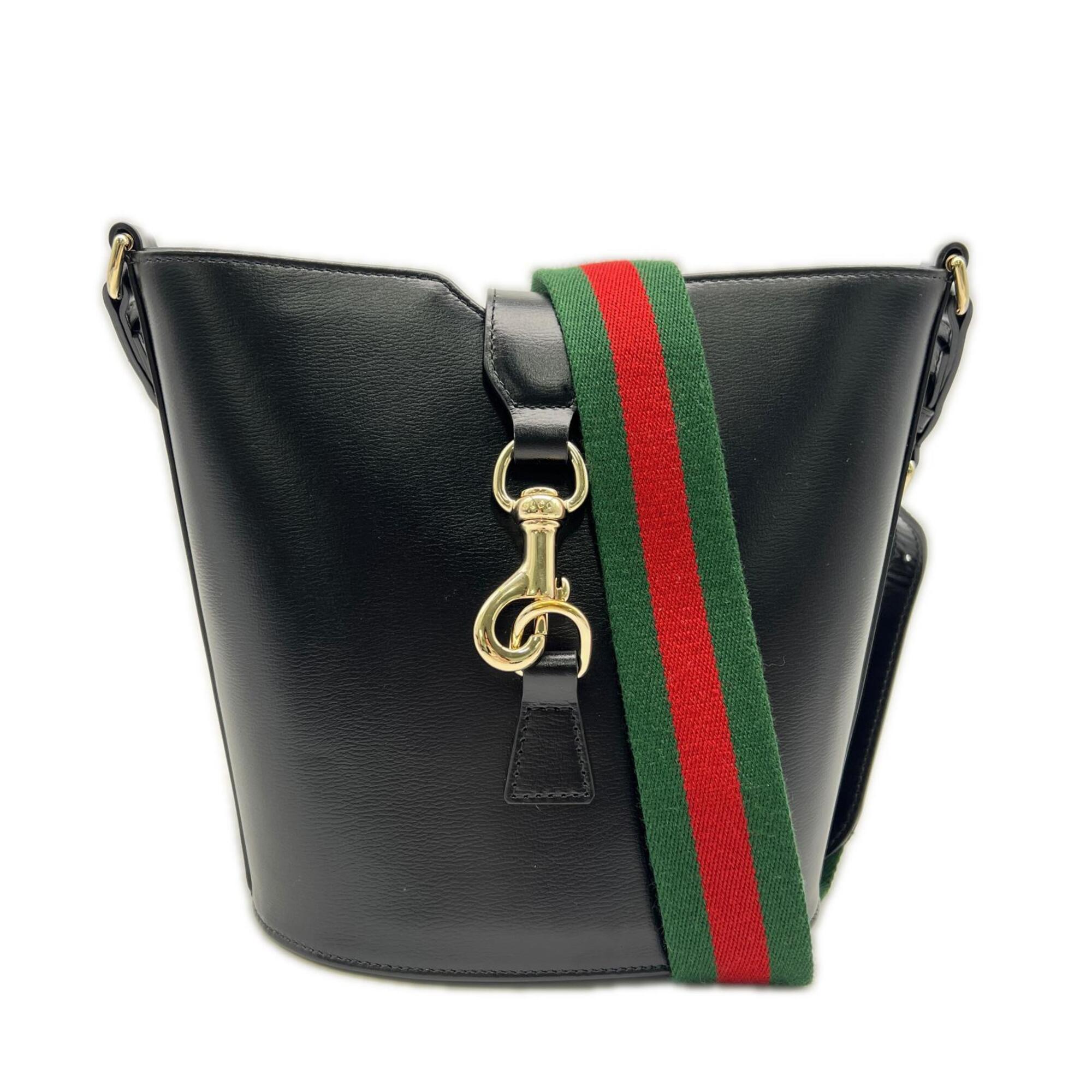 Gucci Black Leather Shoulder Bag (Pre-Owned)
