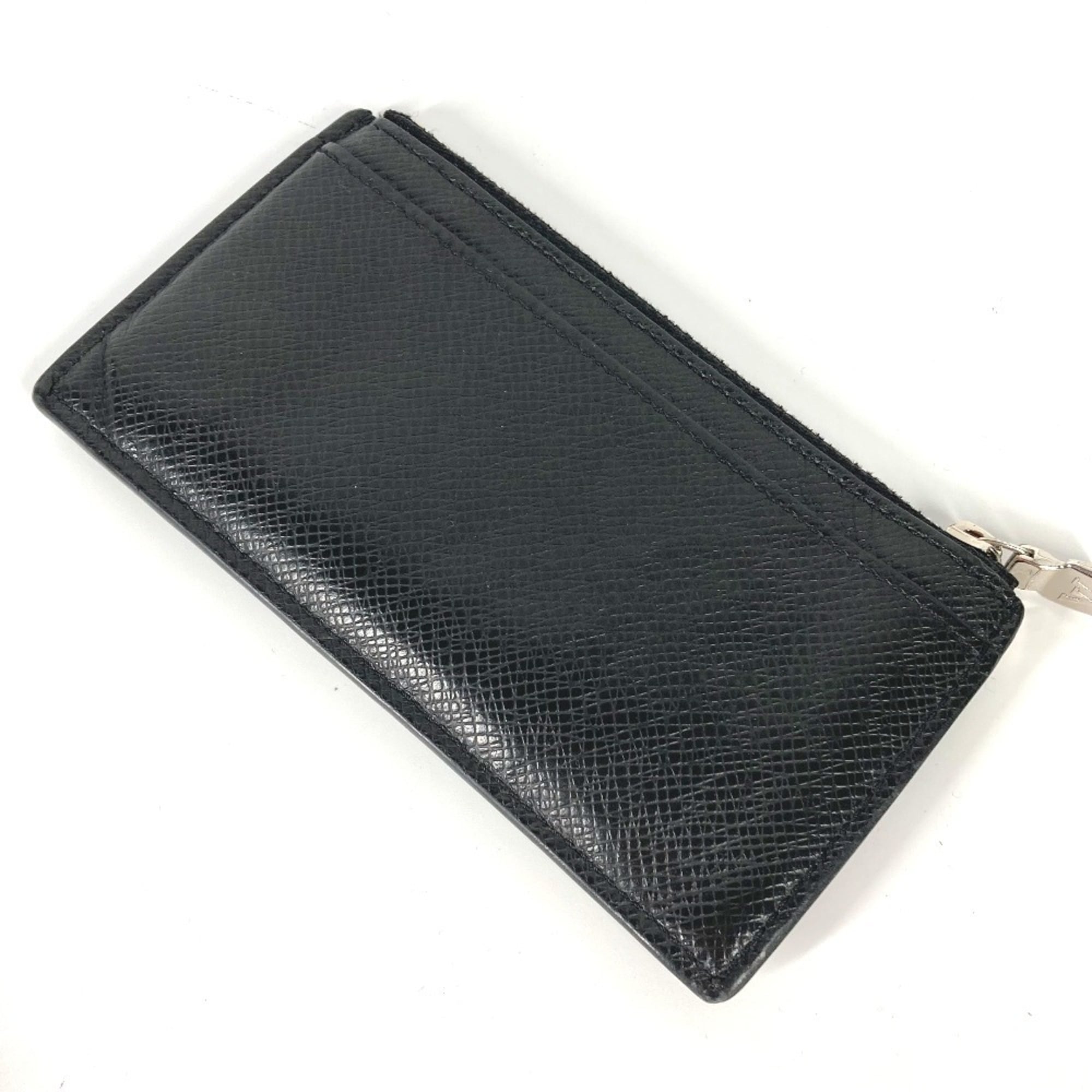 Louis Vuitton Taiga Black Taiga Leather Coin Purse/Coin Case (Pre-Owned)