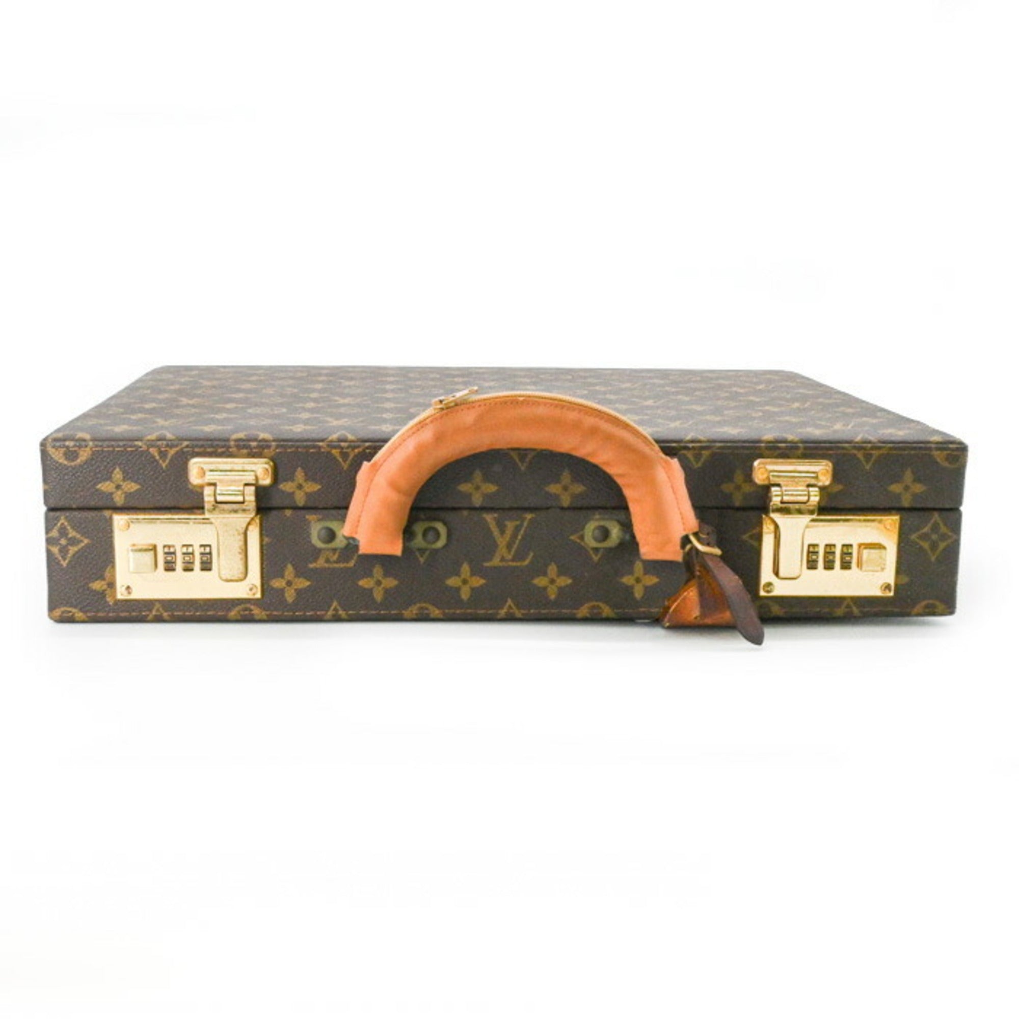 Louis Vuitton Brown Monogram Leather Attaché Case (Pre-Owned)