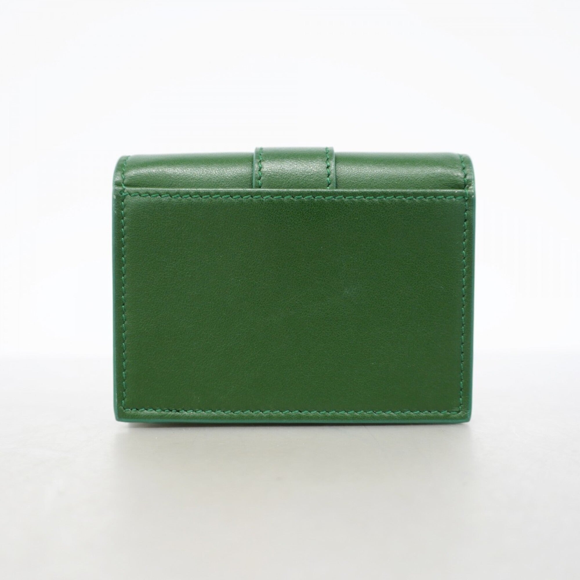 Salvatore Ferragamo Green Leather Wallet (Bi-Fold) (Pre-Owned)