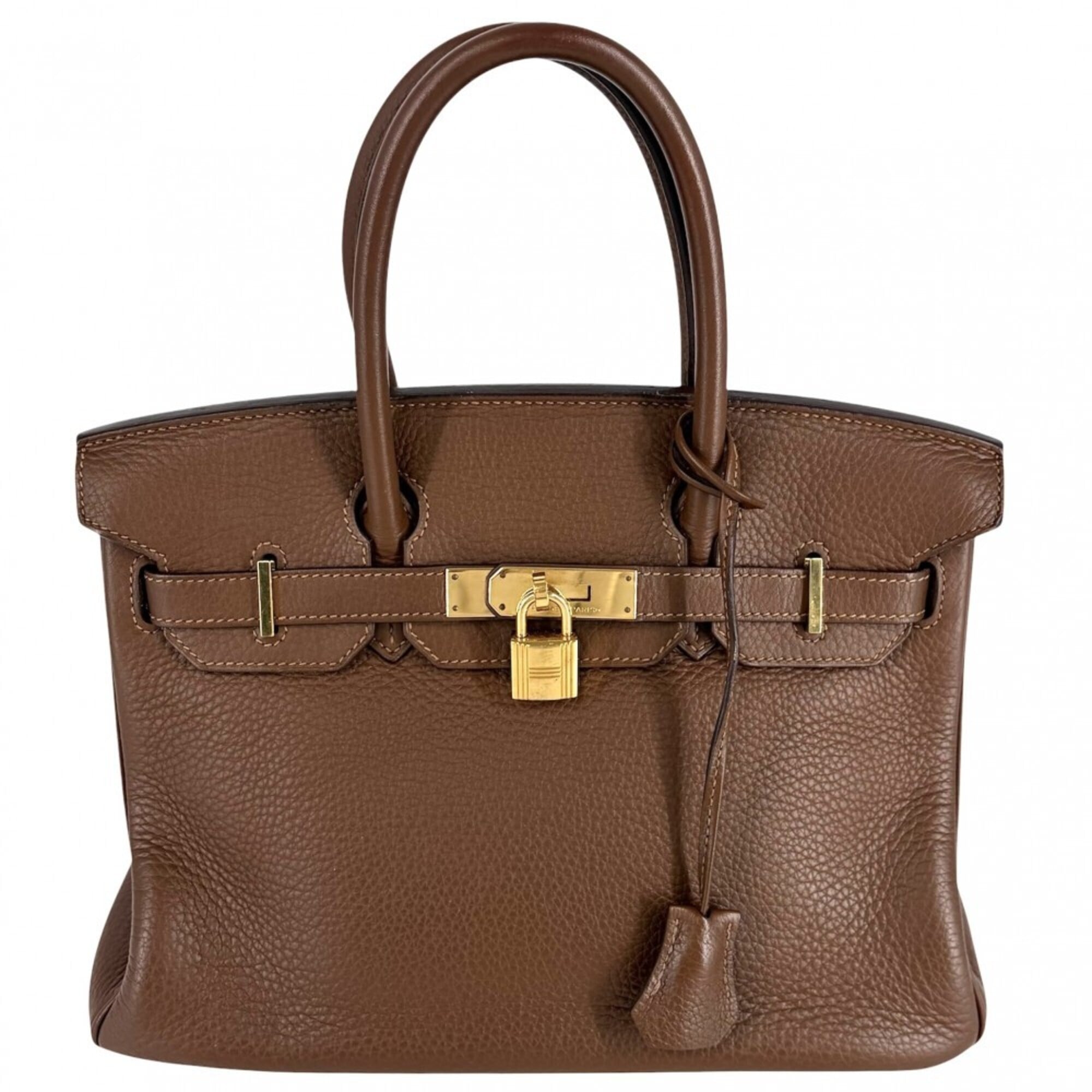 Hermes Birkin Brown Leather Handbag (Pre-Owned)