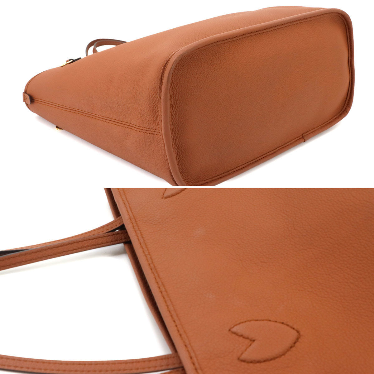 Louis Vuitton Camel Monogram Monogram Canvas Leather Tote Bag (Pre-Owned)