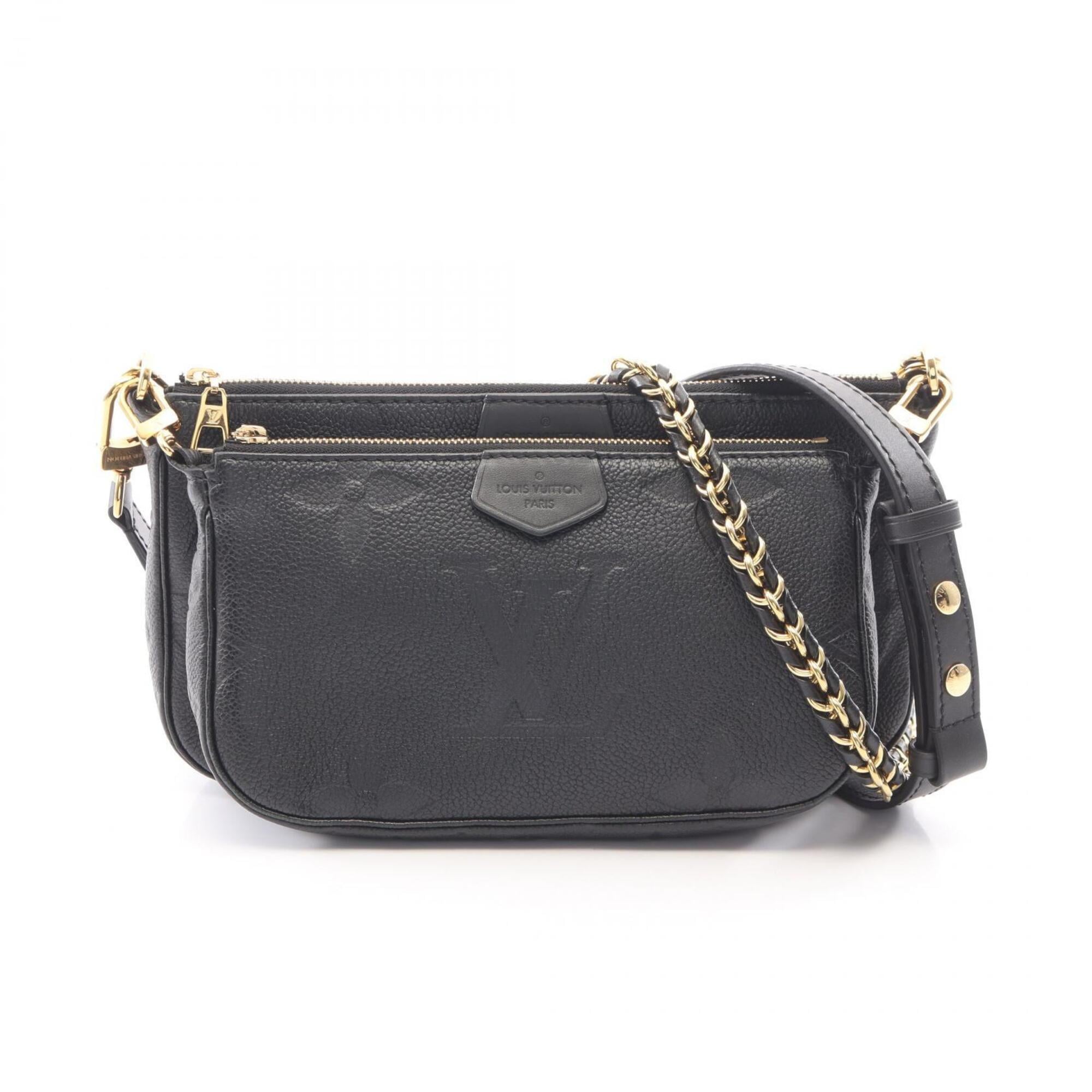 Louis Vuitton Black Noir Monogram Empreinte Handbag Pochette Shoulder Bag (Pre-Owned)