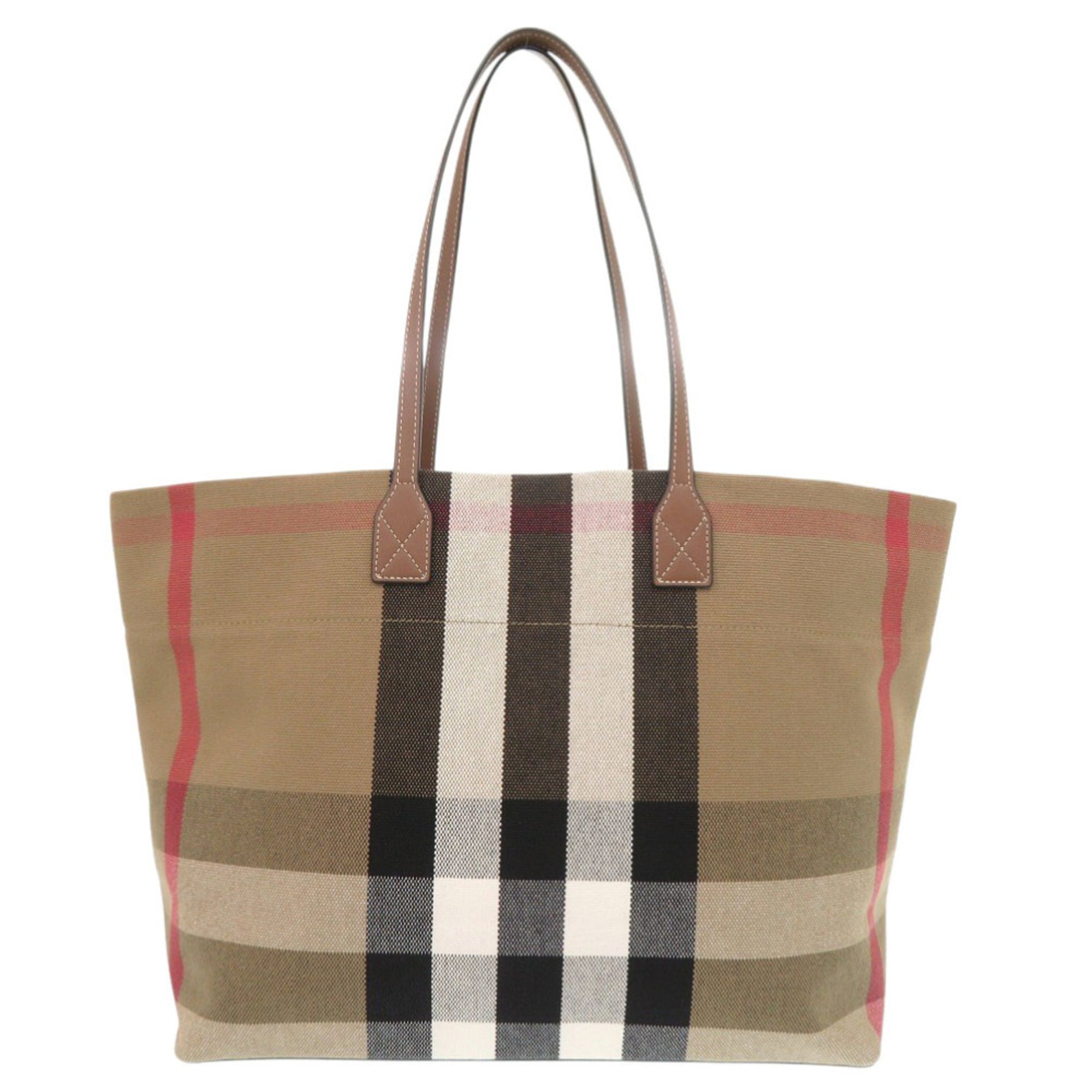 Burberry Brown Canvas Tote Bag (Pre-Owned)