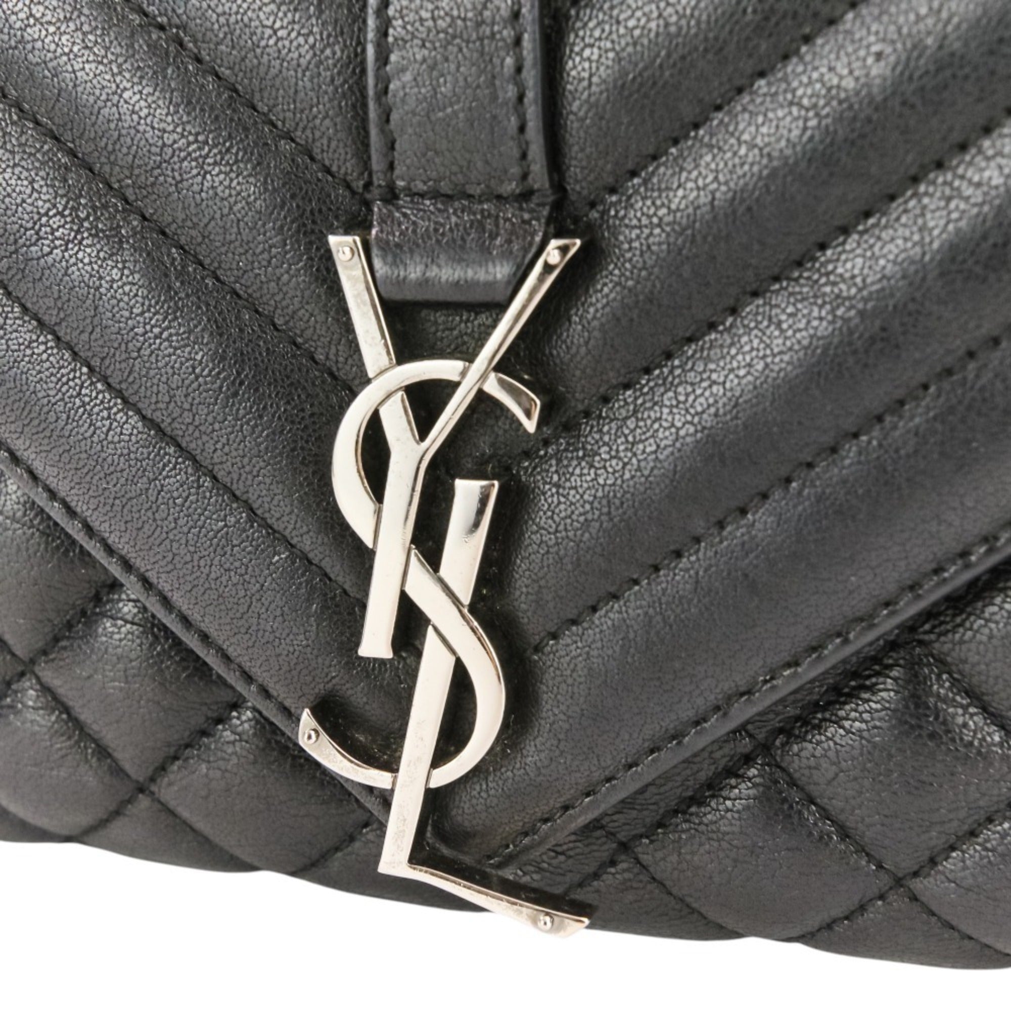 Yves Saint Laurent Black Leather Shoulder Bag (Pre-Owned)