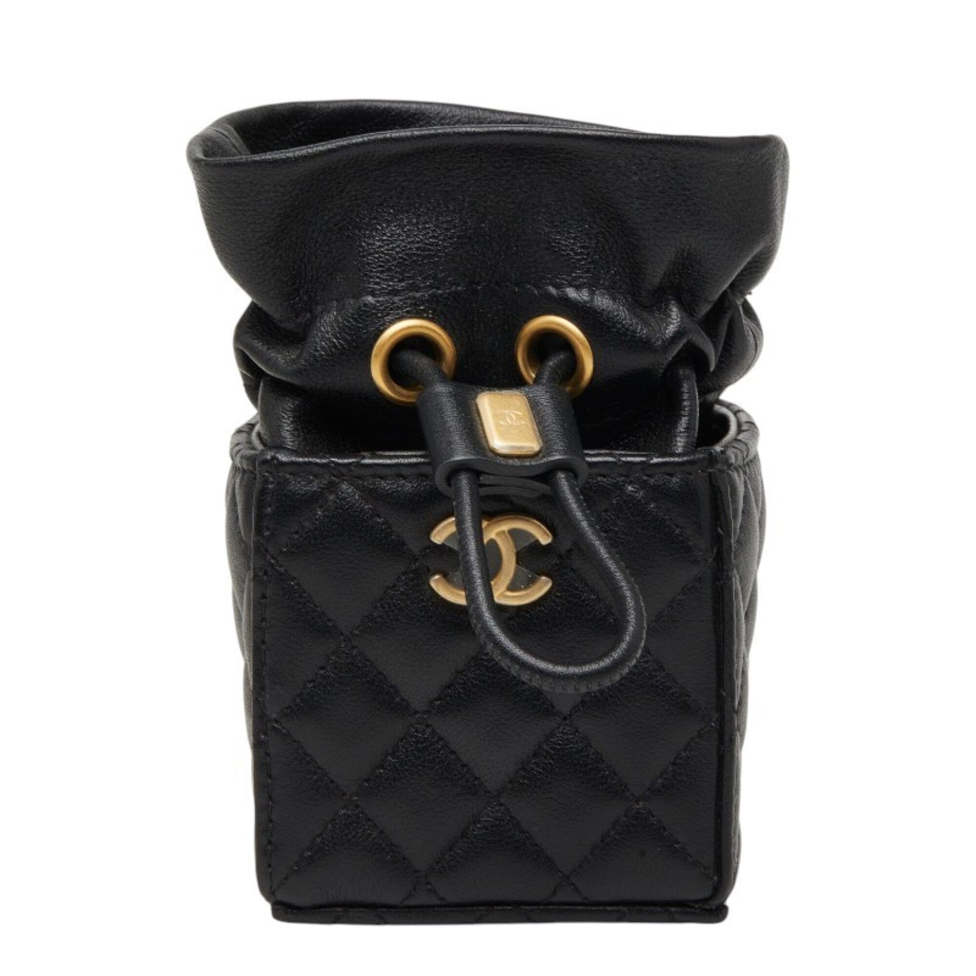 Chanel Black Leather Shoulder Bag (Pre-Owned)