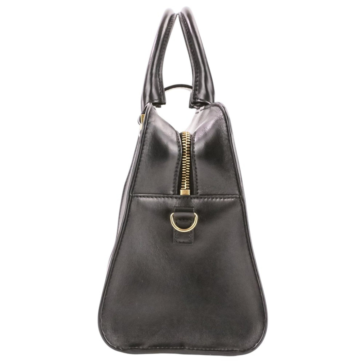 Yves Saint Laurent Black Leather Handbag Shoulder Bag (Pre-Owned)