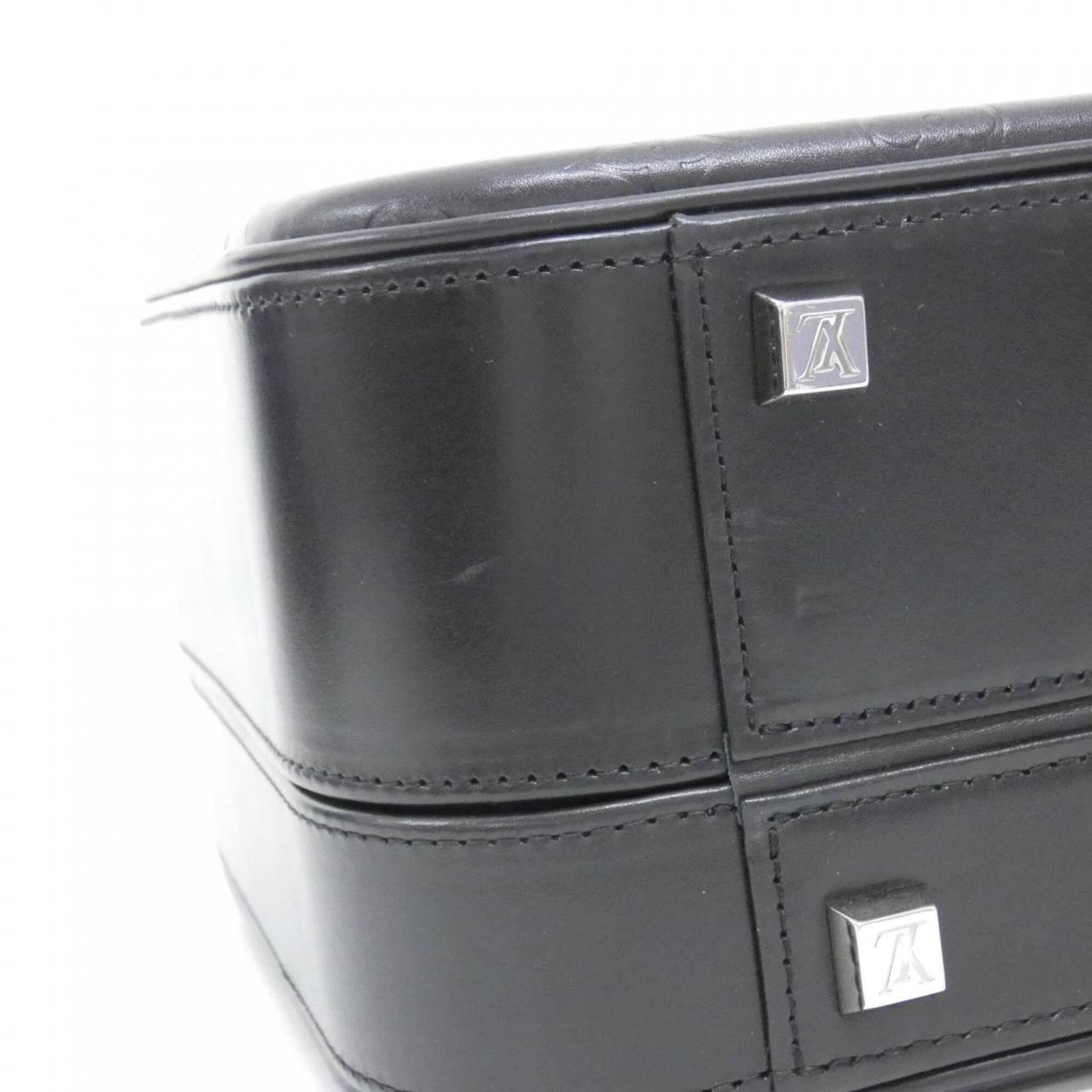 Louis Vuitton Black Leather Handbag (Pre-Owned)