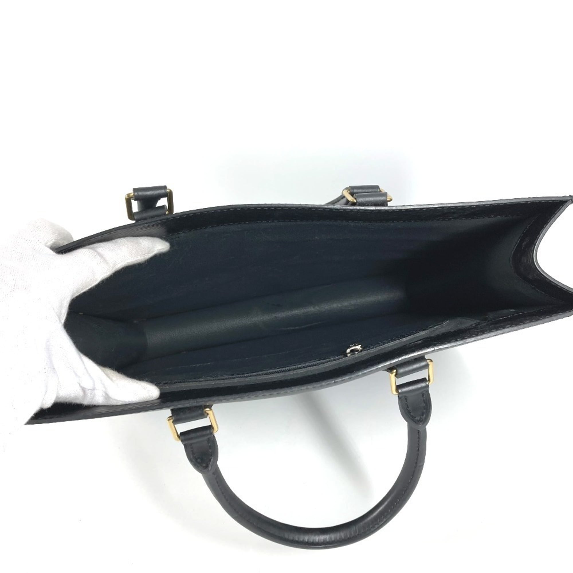 Louis Vuitton Black Epi Leather Handbag Tote Bag (Pre-Owned)