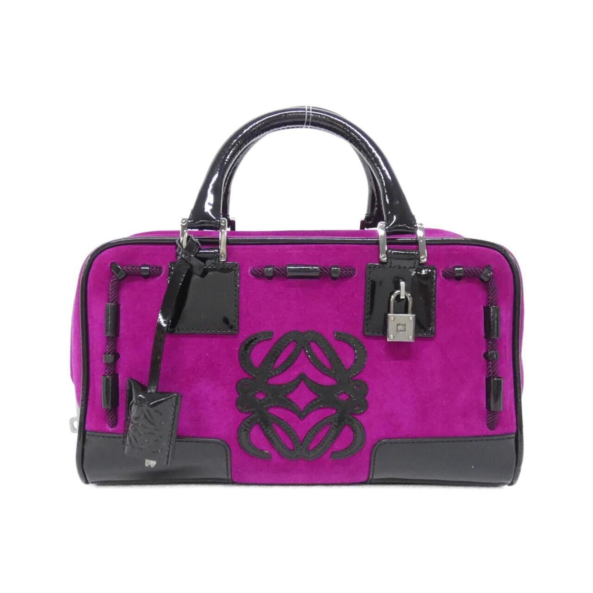 Loewe Purple Leather Handbag (Pre-Owned)