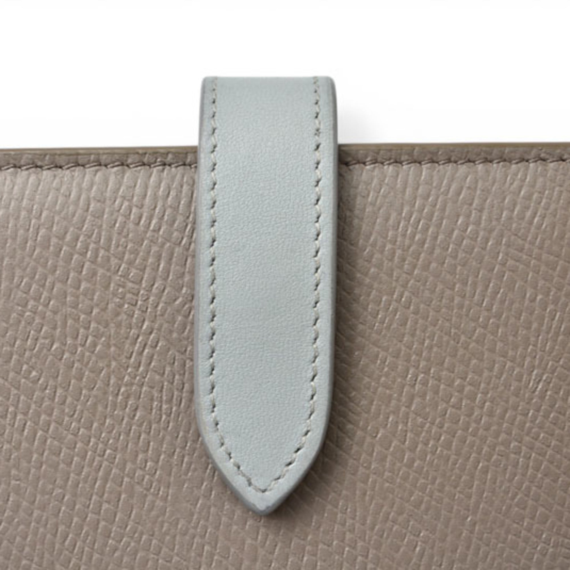 Celine Blue Gray Leather Wallet (Bi-Fold) (Pre-Owned)