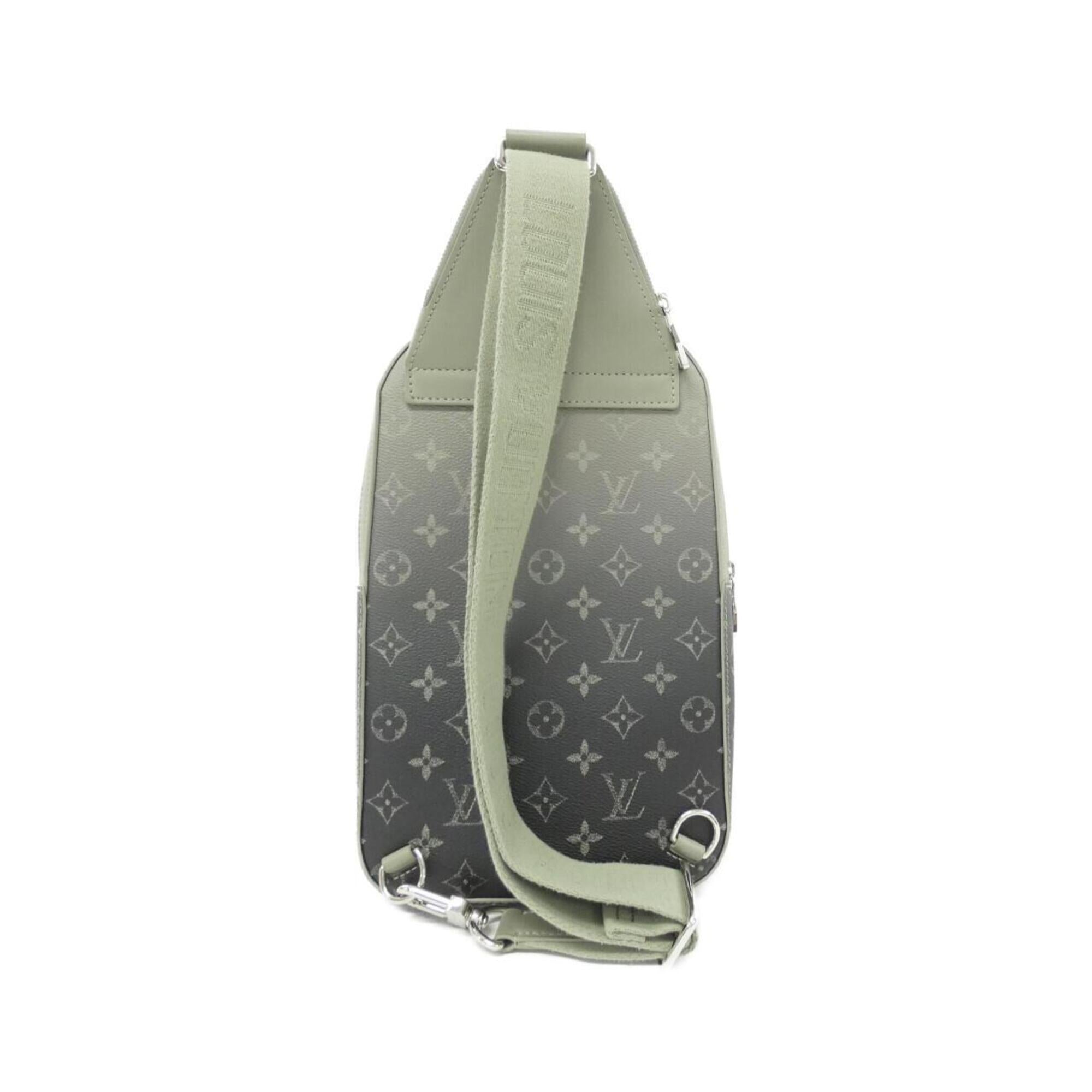 Louis Vuitton Green Coated Canvas Shoulder Bag (Pre-Owned)