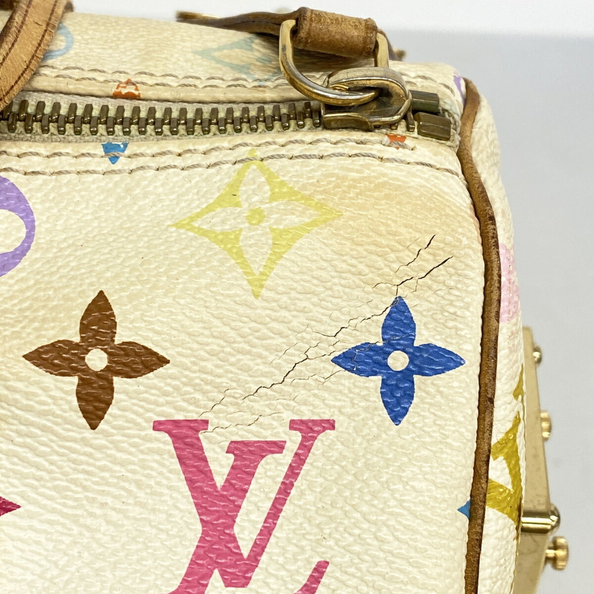 Louis Vuitton Blanc Handbag (Pre-Owned)