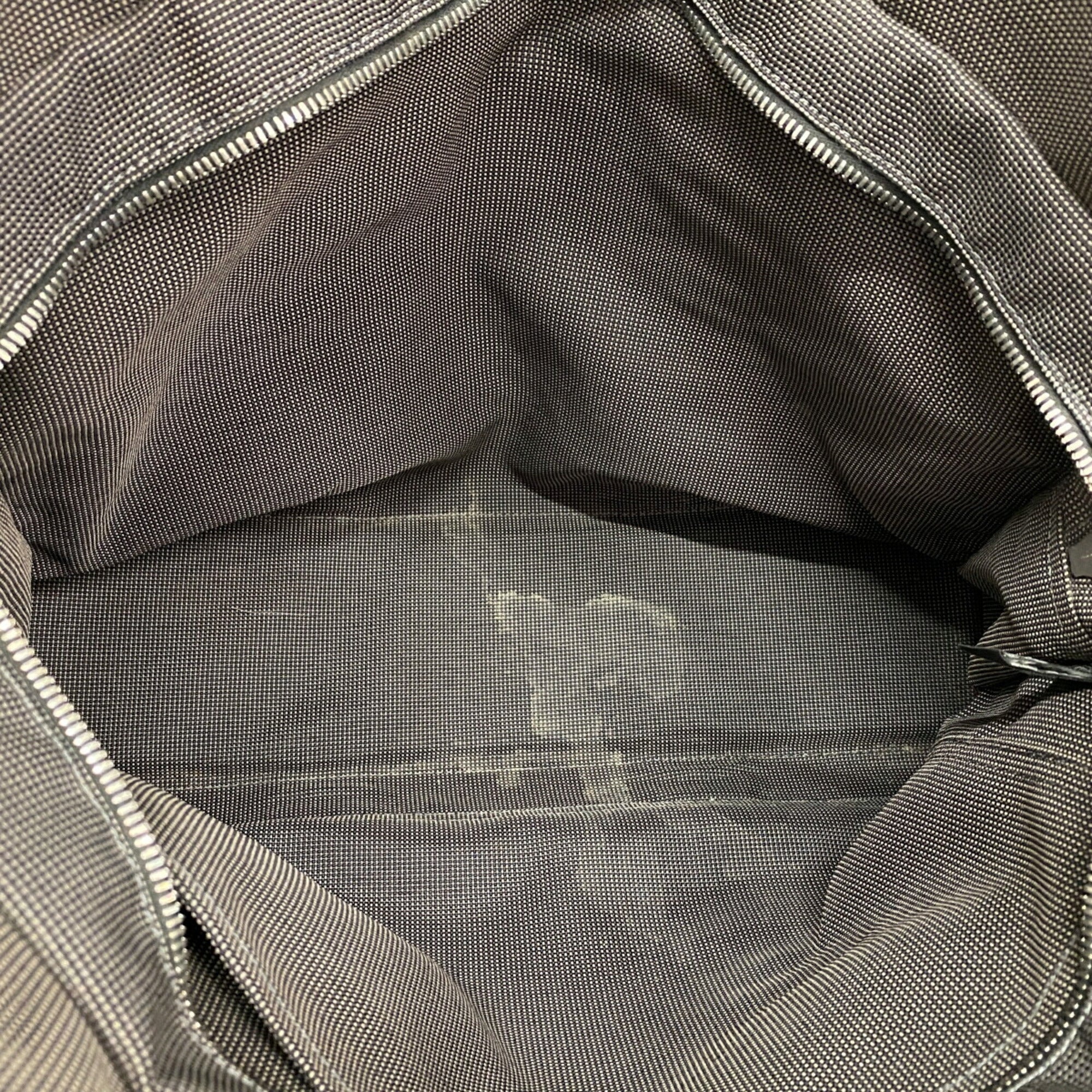 Hermes Gray Canvas Tote Bag (Pre-Owned)
