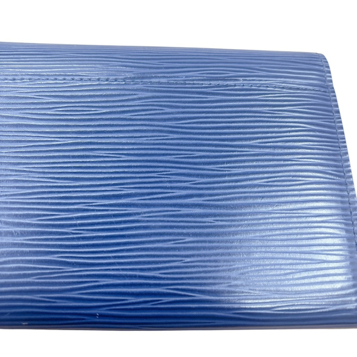 Louis Vuitton Blue Epi Leather Long Wallet (Bi-Fold) (Pre-Owned)