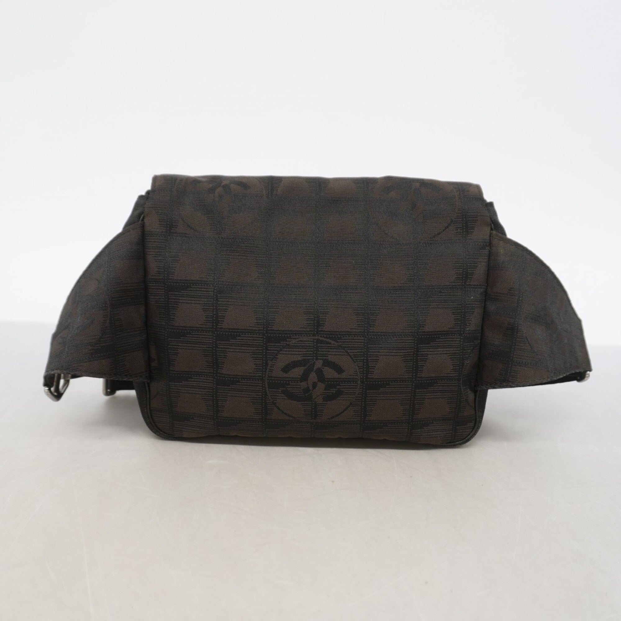Chanel Black Brown Nylon Fanny Pack (Pre-Owned)