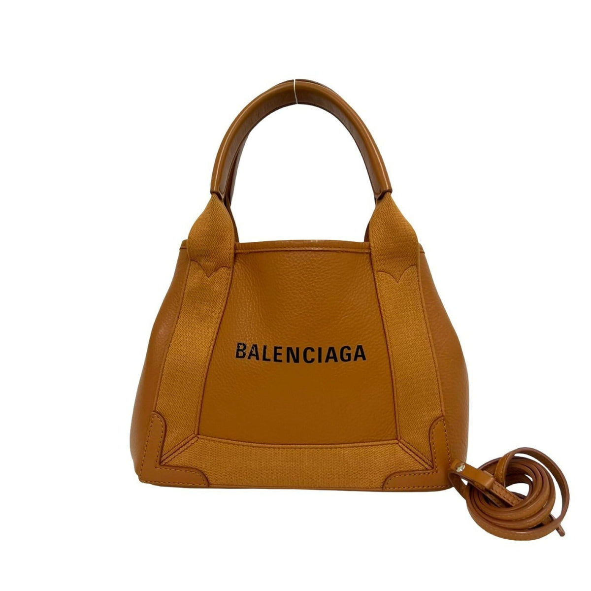 Balenciaga Brown Leather Handbag Pouch Shoulder Bag (Pre-Owned)