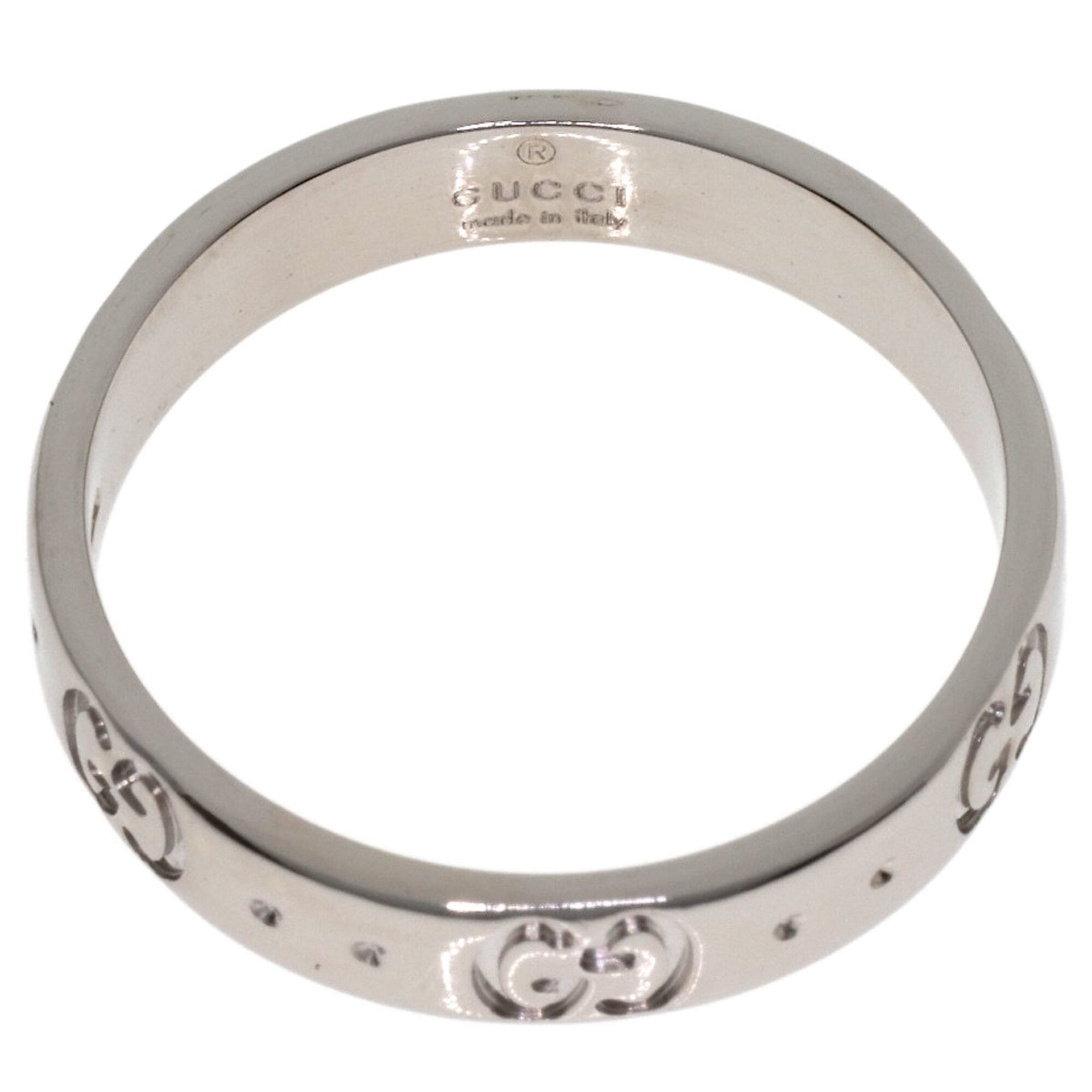 Gucci White Gold White Gold (18K) Band Ring (Pre-Owned)
