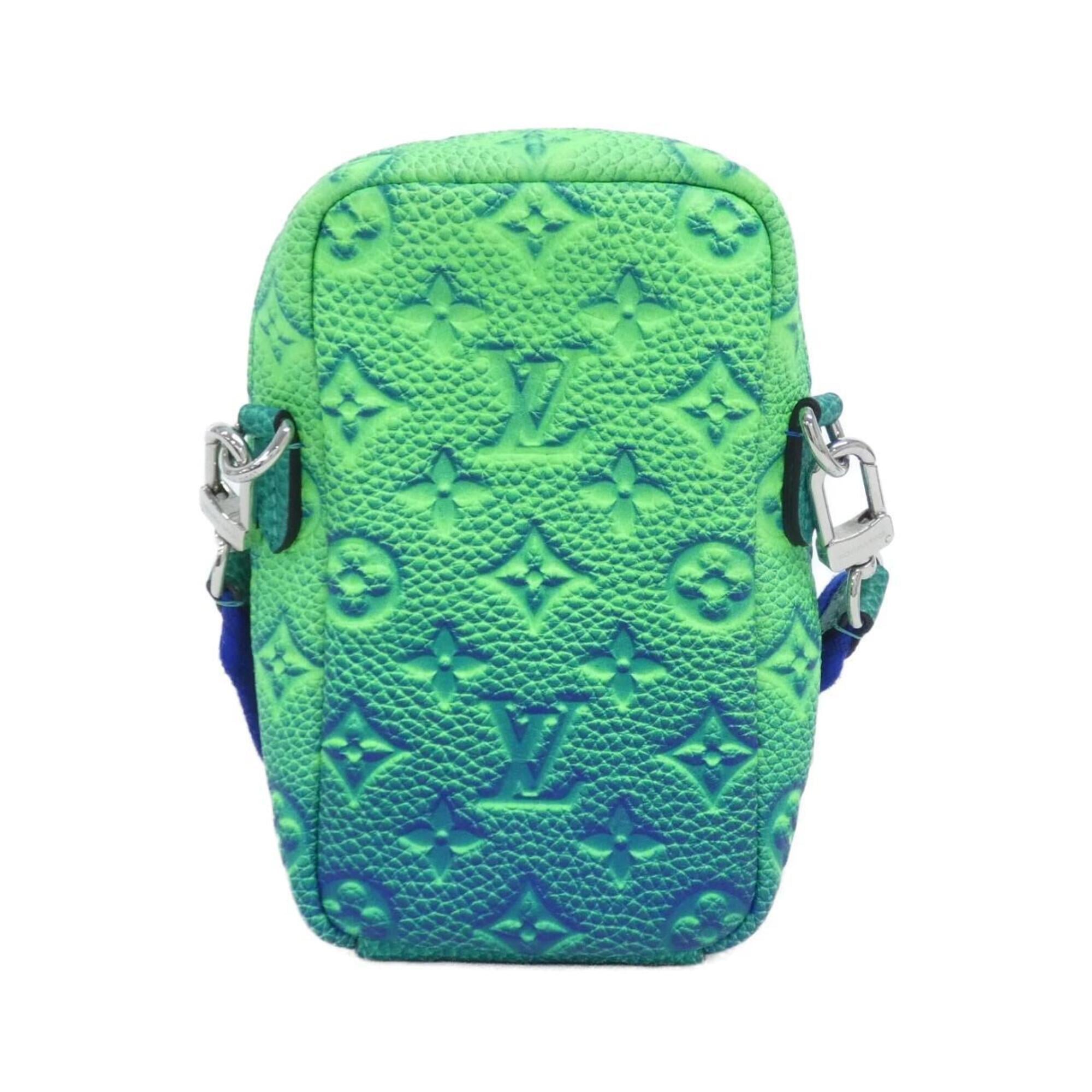 Louis Vuitton Taurillon Blue Vert Leather Handbag Shoulder Bag (Pre-Owned)