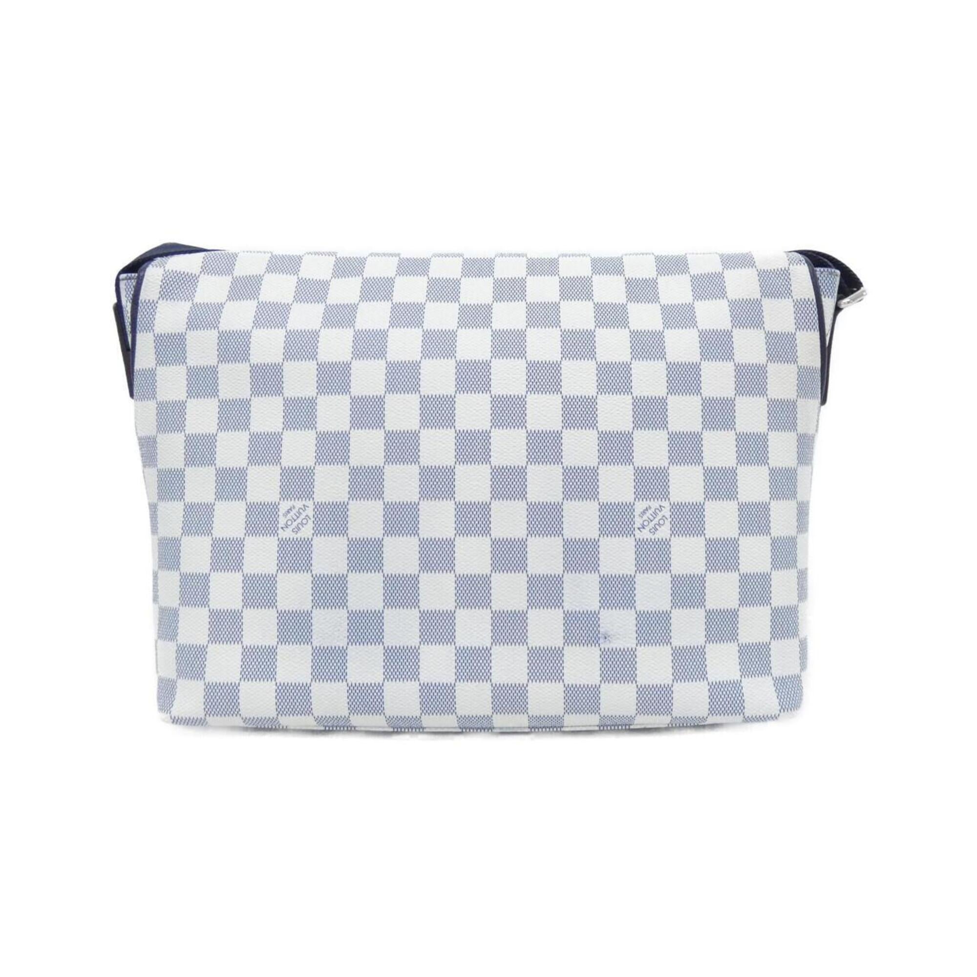 Louis Vuitton Cobalt White Coated Canvas Shoulder Bag (Pre-Owned)