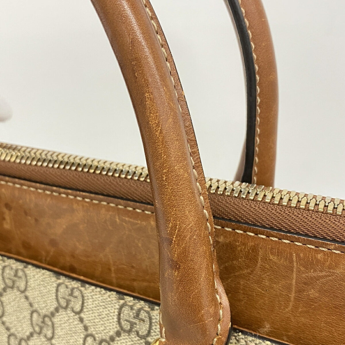 Gucci Brown Pvc Handbag (Pre-Owned)