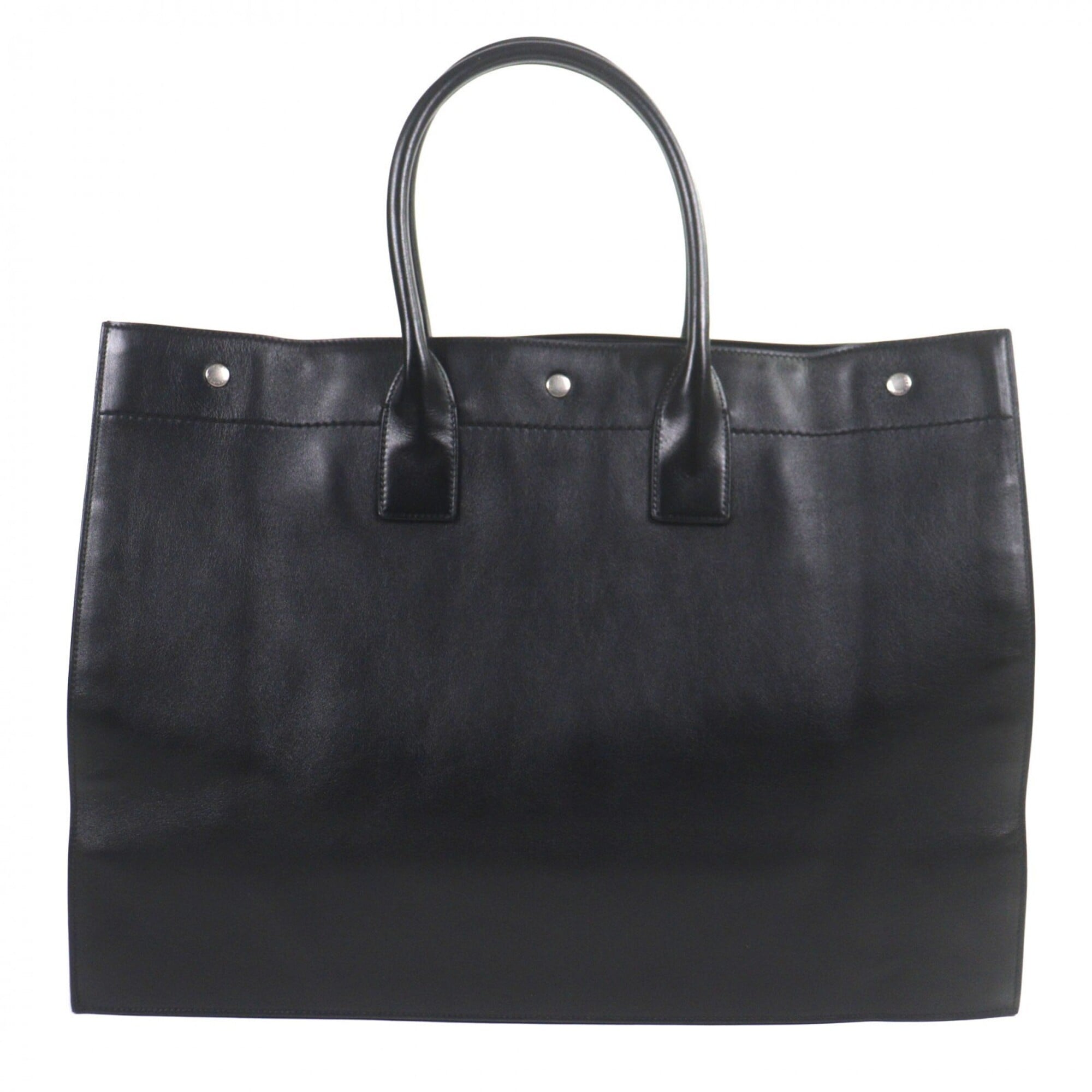 Saint Laurent Black Leather Tote Bag (Pre-Owned)