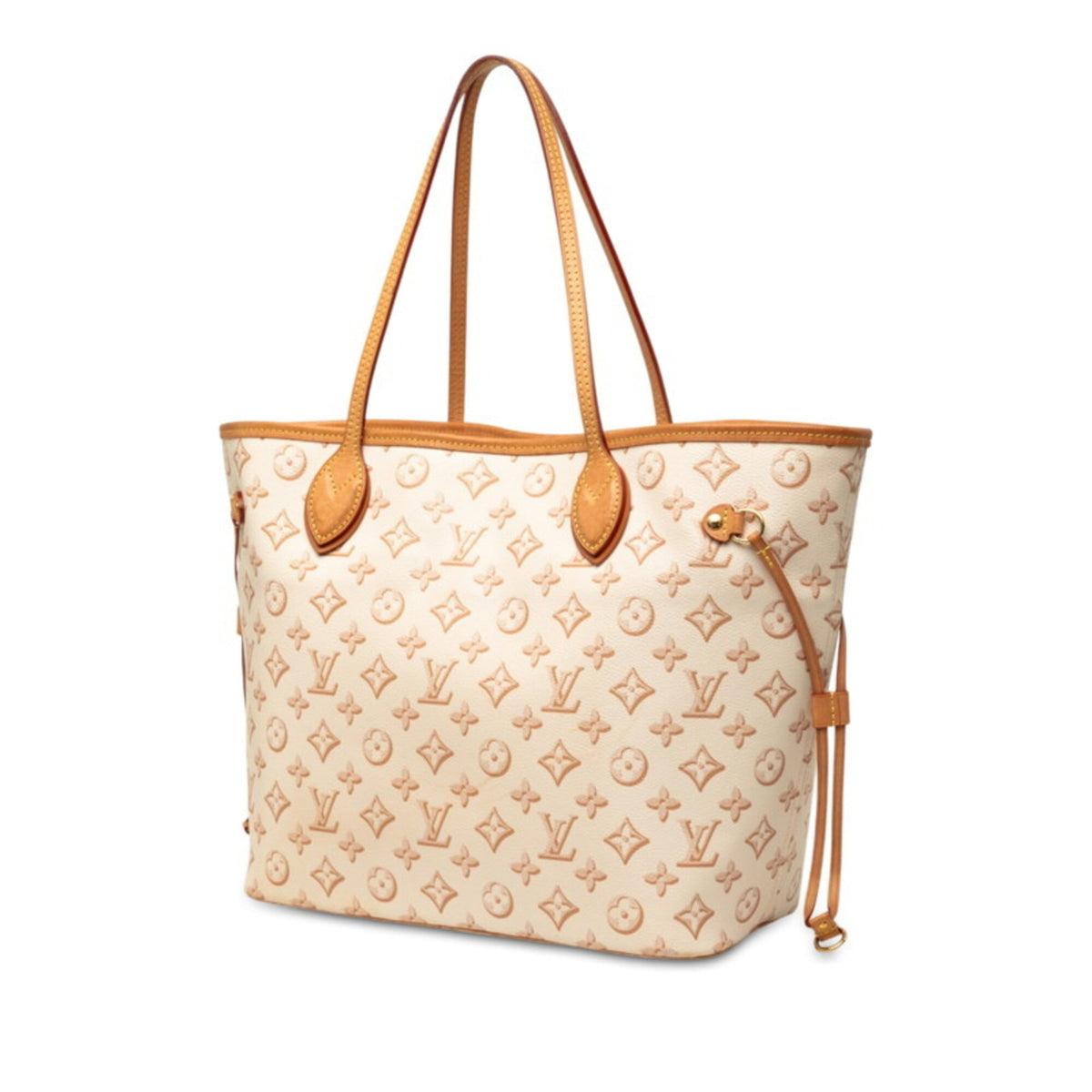 Louis Vuitton Beige Ivory Monogram Monogram Pouch Shoulder Bag Tote Bag (Pre-Owned)
