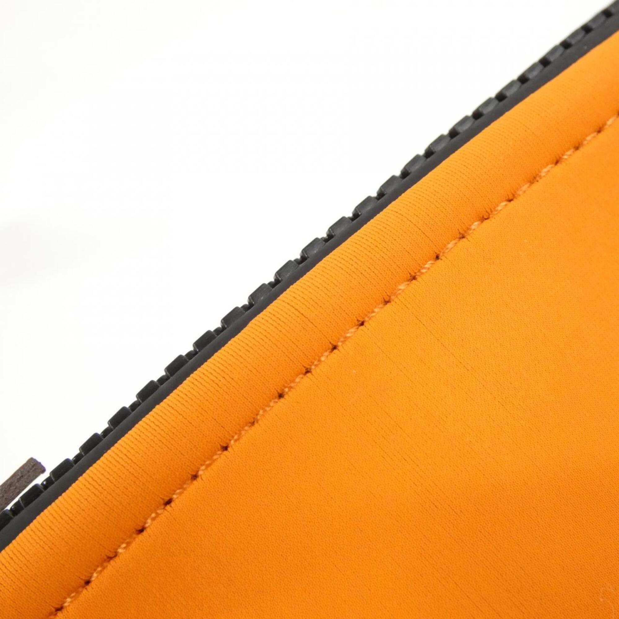 Hermes Orange Polyamide Handbag (Pre-Owned)