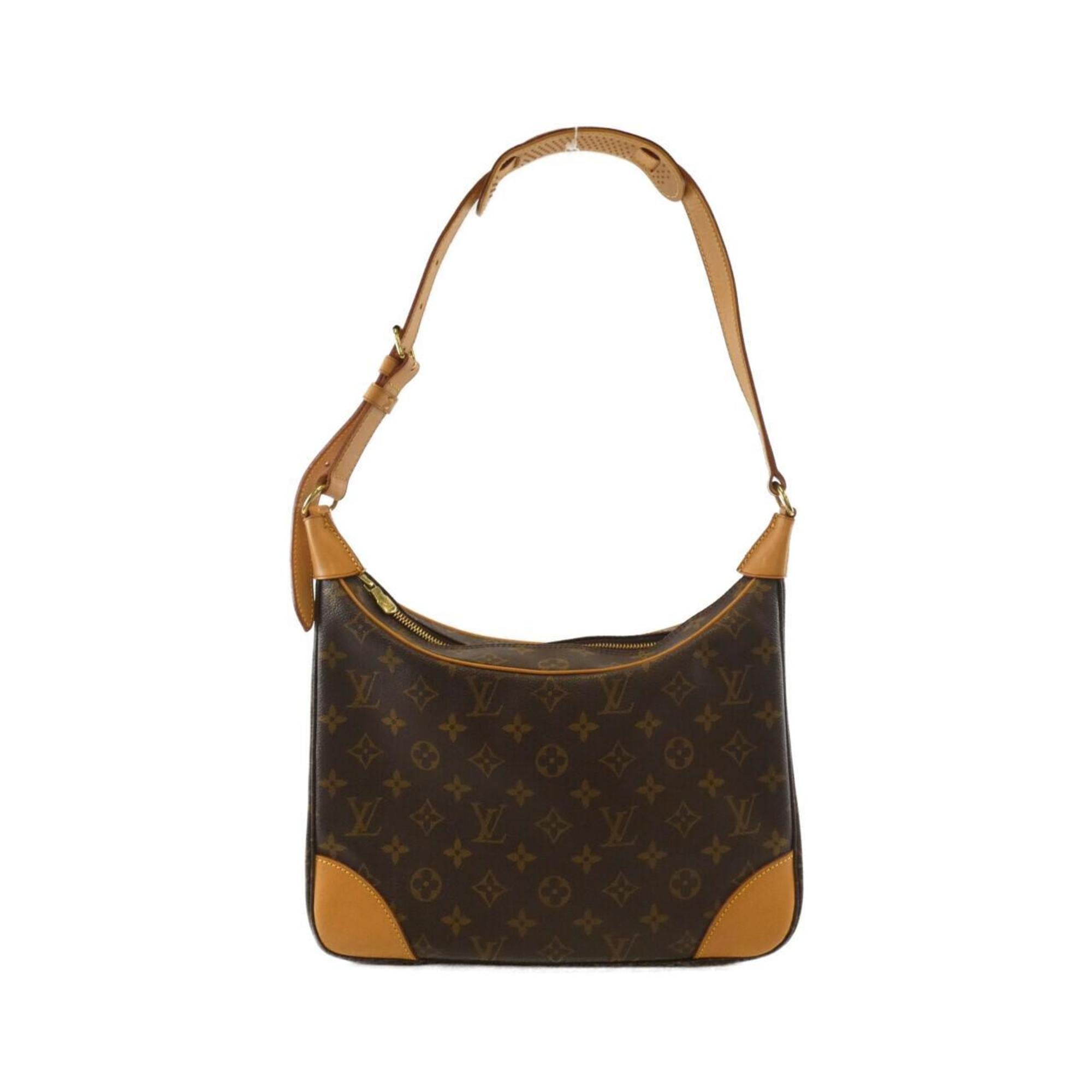 Louis Vuitton Marron Coated Canvas Shoulder Bag (Pre-Owned)