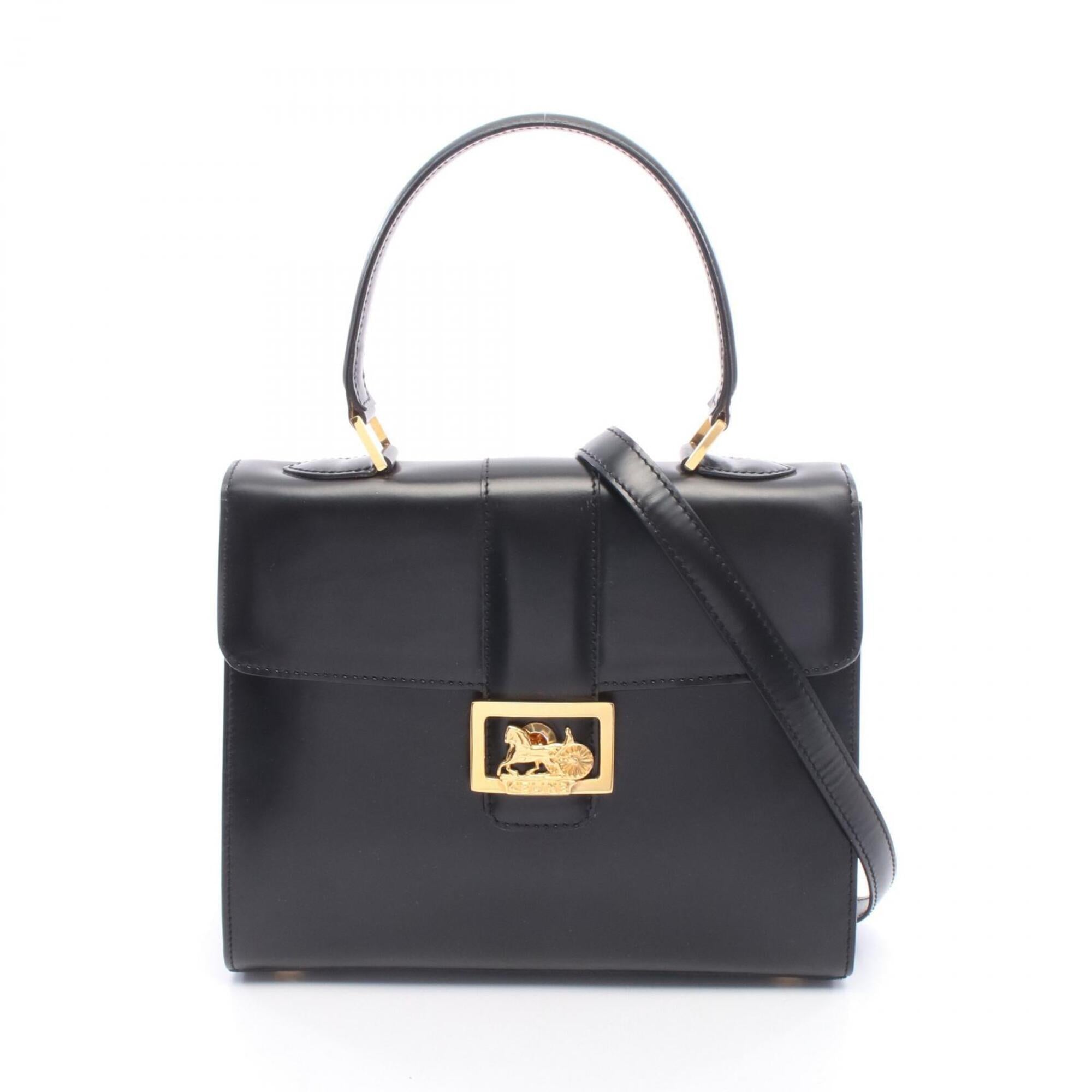 Celine Black Leather Handbag (Pre-Owned)