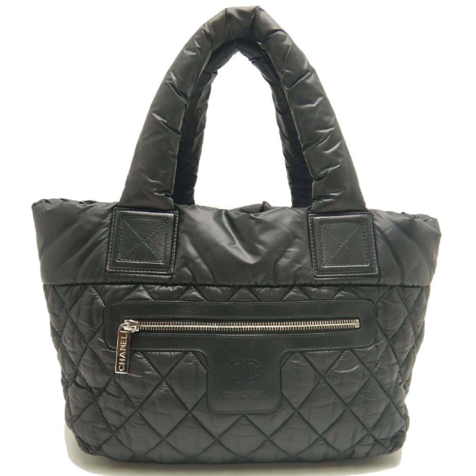 Chanel Coco Cocoon Black Nylon Tote Bag (Pre-Owned)