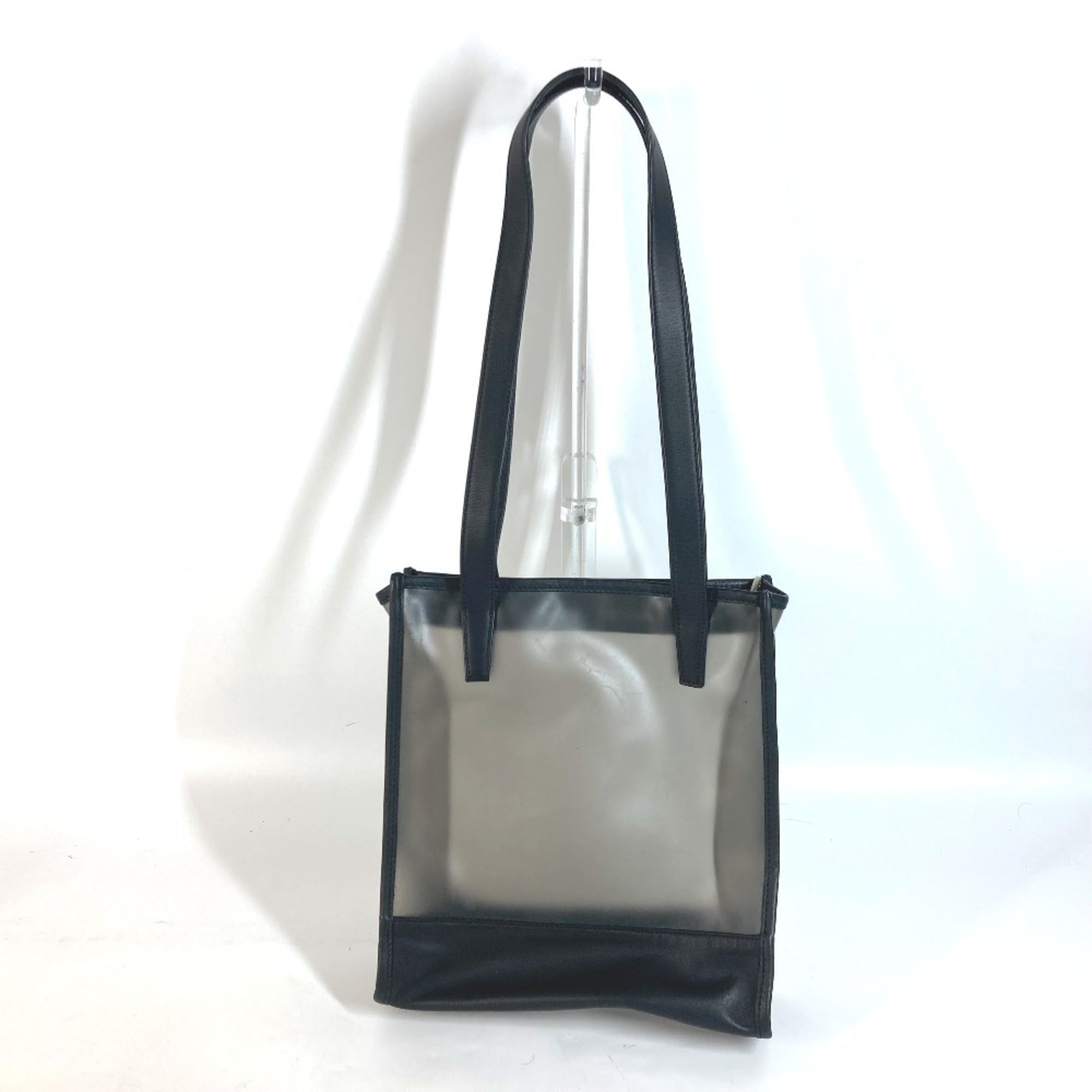 Loewe Black Vinyl Leather Shoulder Bag Tote Bag (Pre-Owned)