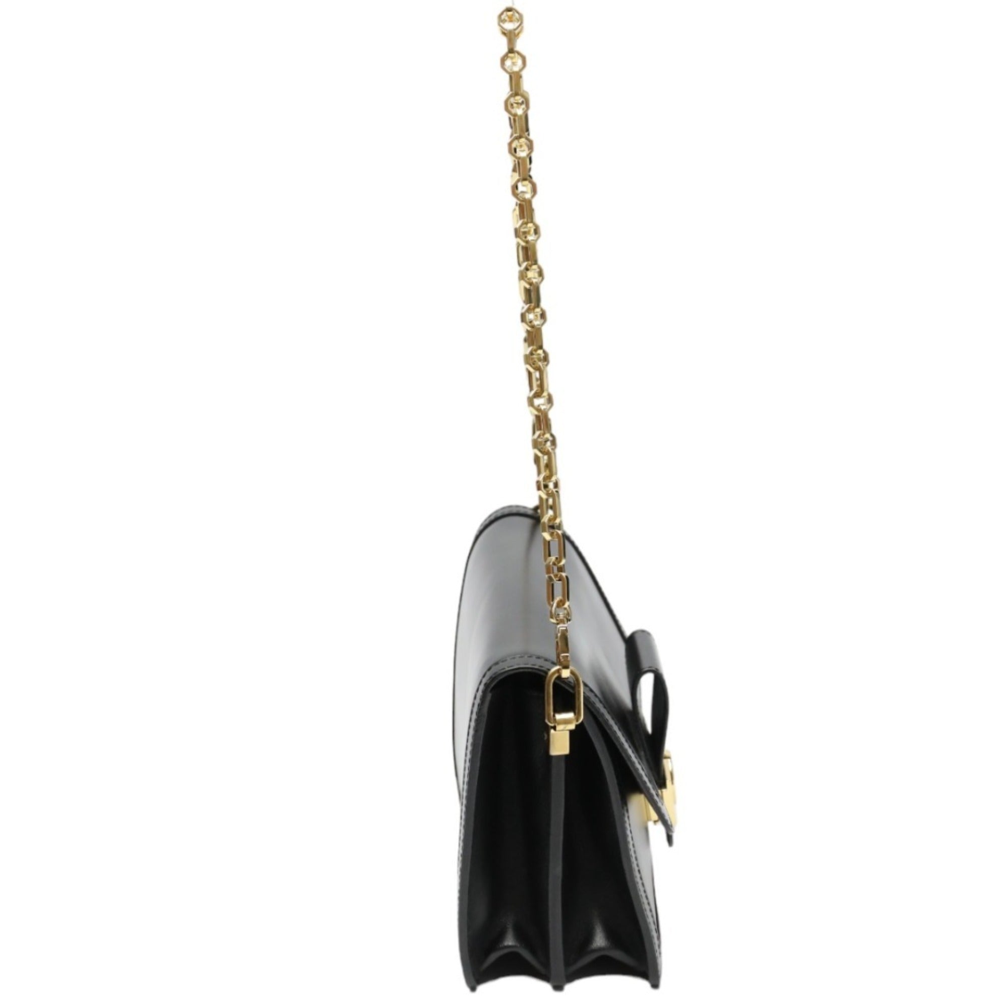 Louis Vuitton Black Noir Leather Shoulder Bag (Pre-Owned)